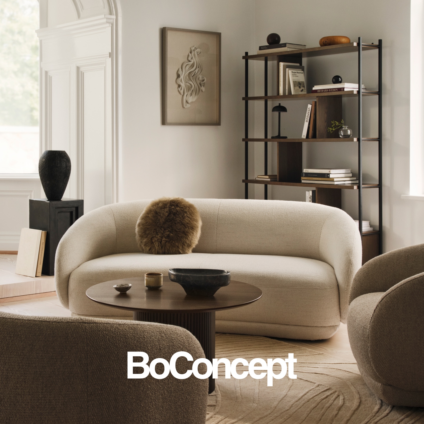 BoConcept Facebook ad: Danish design. Minimalist prices.