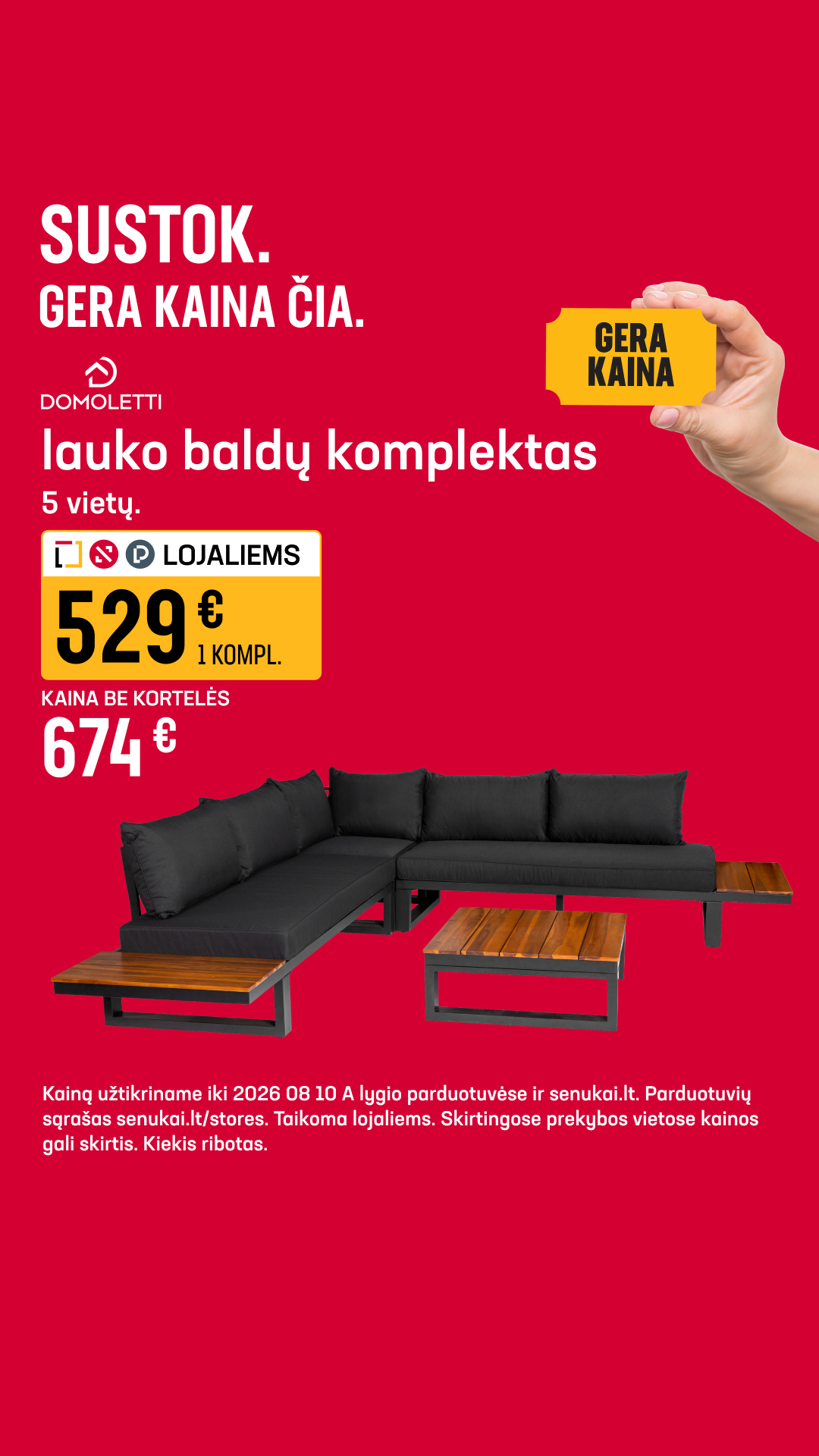 Senukai Facebook ad