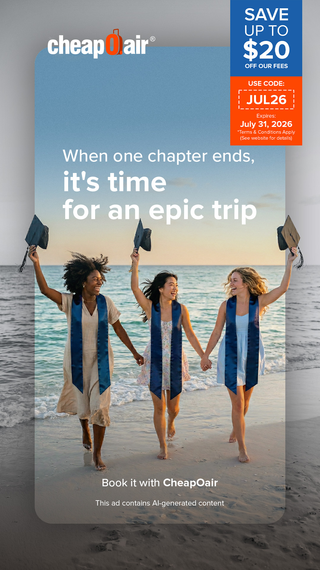 CheapOair Facebook ad