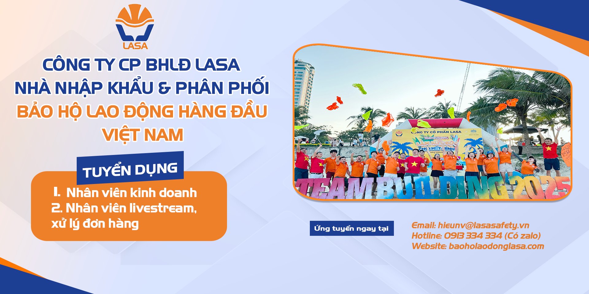 Công Ty Bảo Hộ Lao Động Lasa Facebook ad: LASA TUYỂN DỤNG - CƠ HỘI GIA NHẬP…