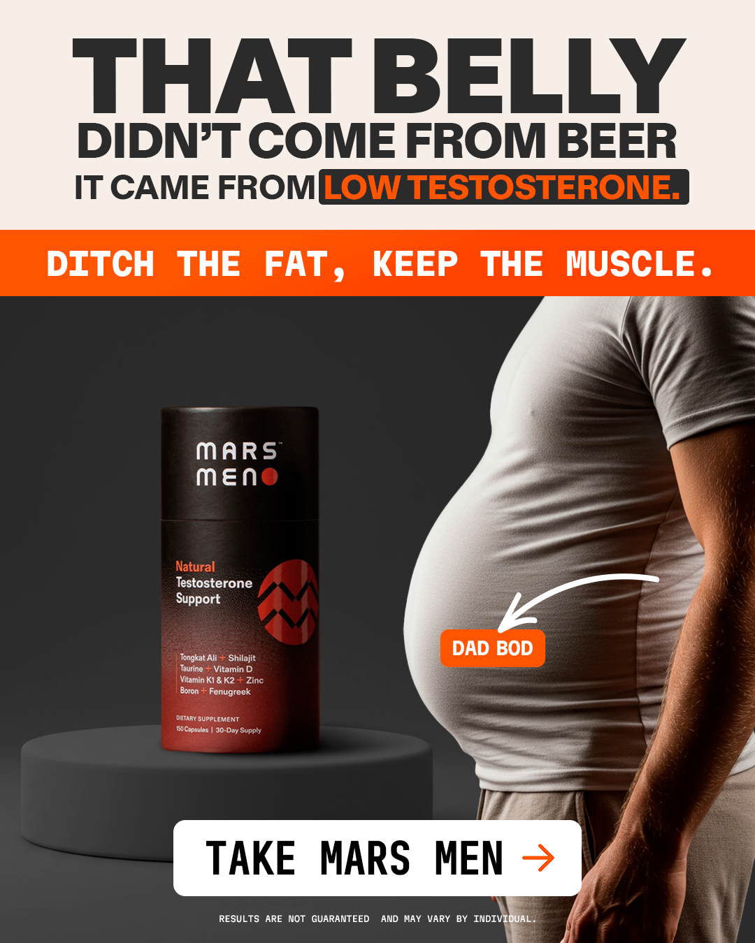 Mars Men Facebook ad