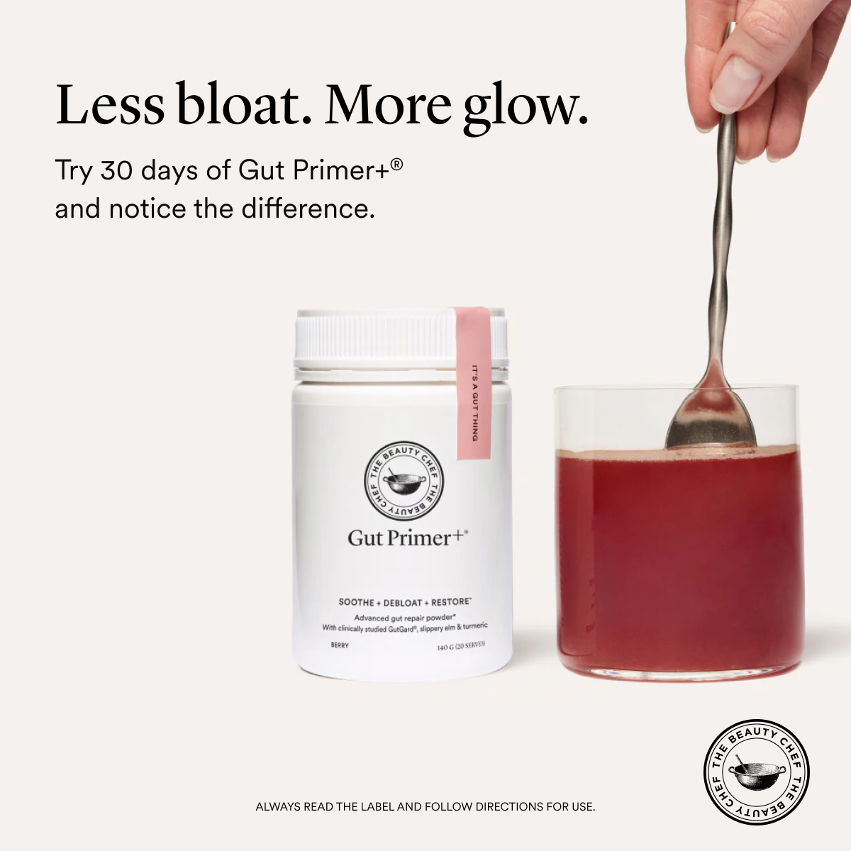 The Beauty Chef Facebook ad: Support your gut from the inside