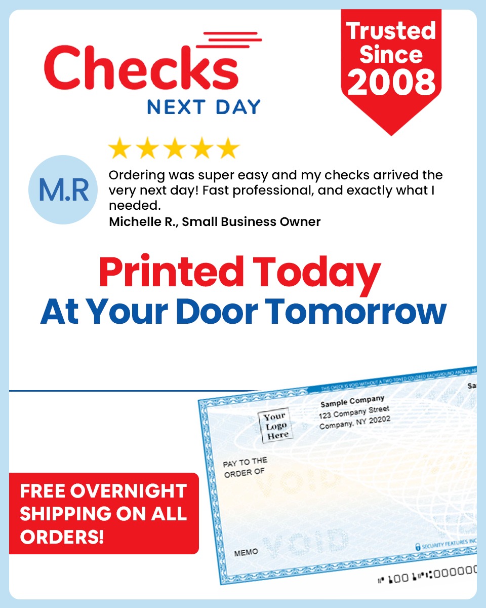 Checks Next Day Facebook ad