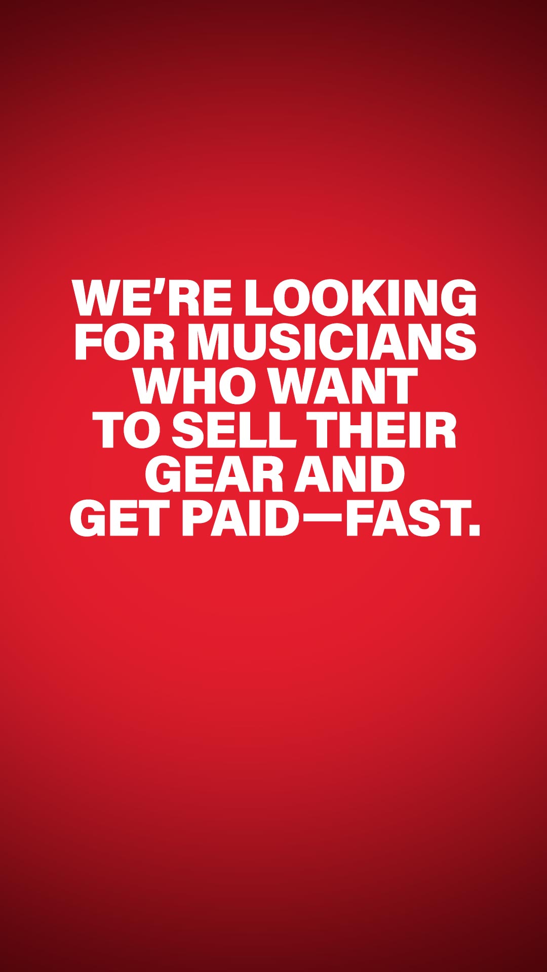 Guitar Center Facebook ad