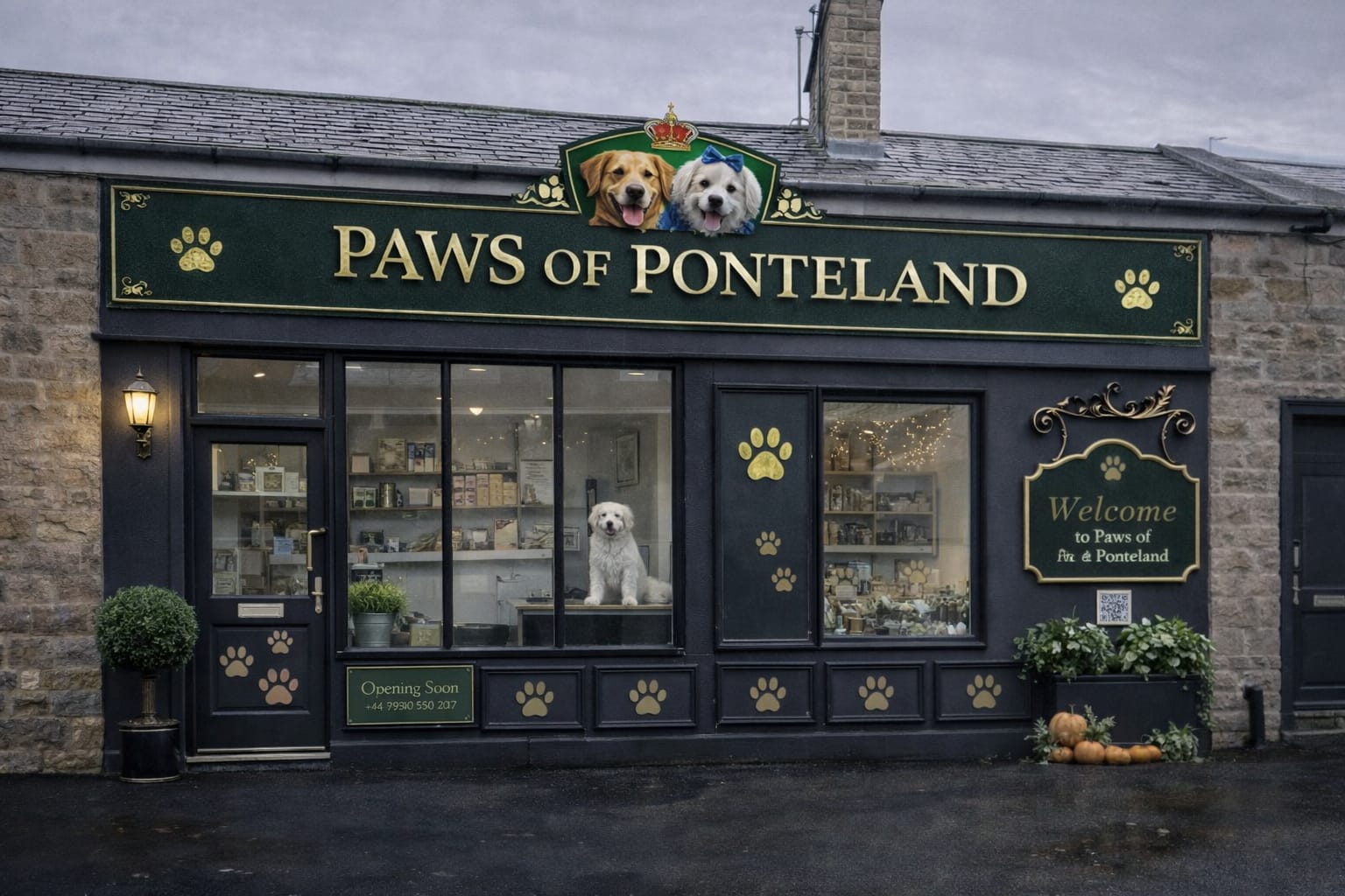 Paws of Ponteland Facebook ad: Boutique dog grooming in Ponteland, where every dog…