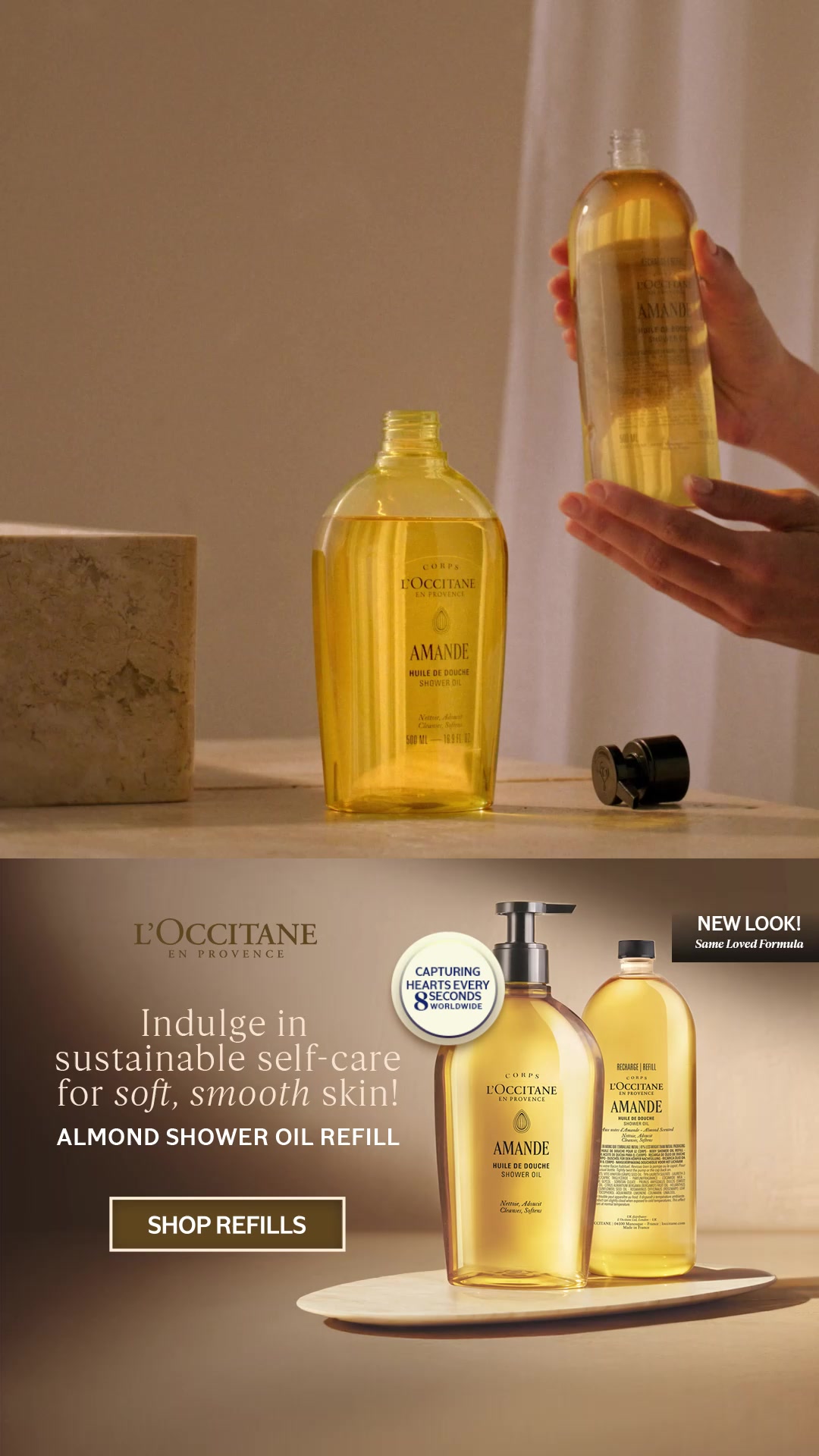 L'OCCITANE en Provence Facebook ad: Go Eco with Almond