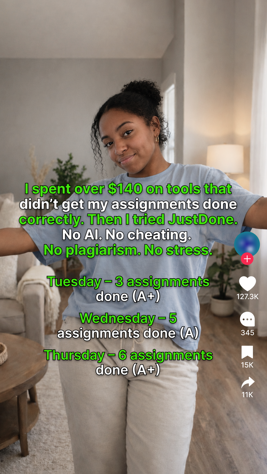 JustDone Facebook ad