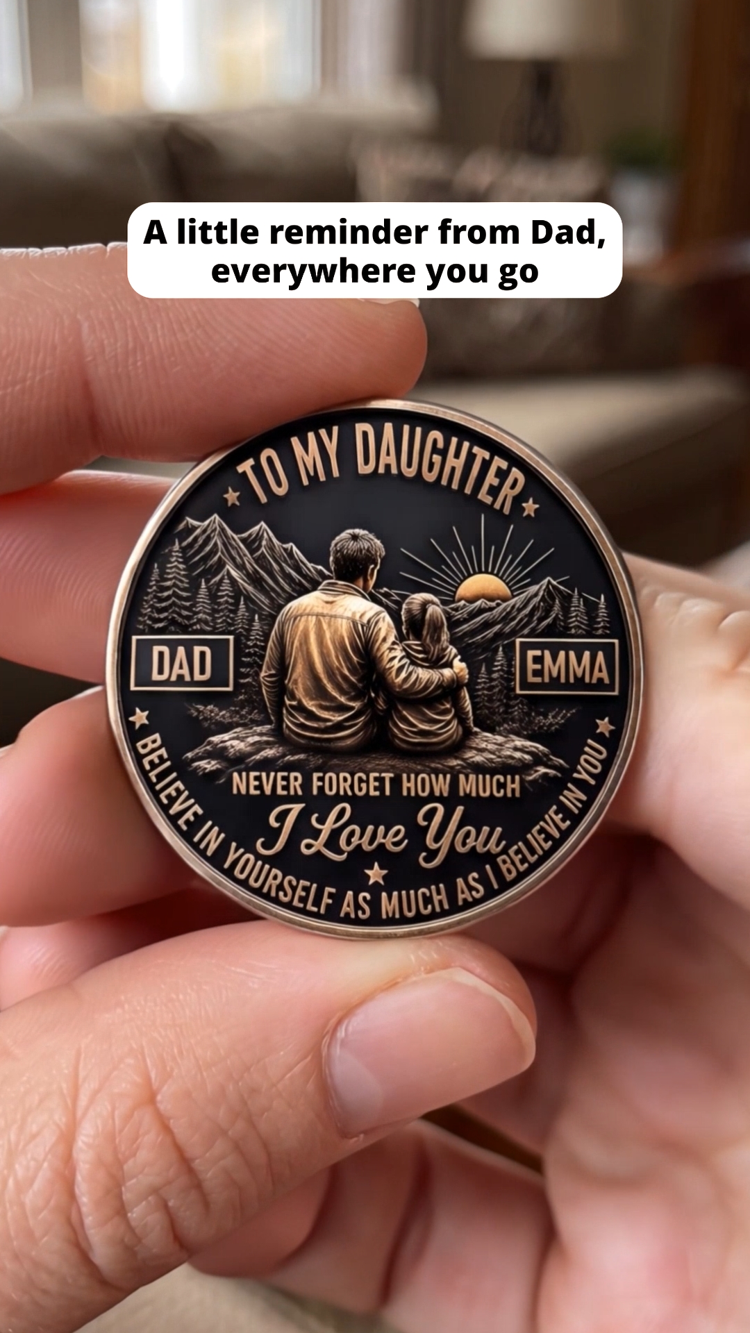 Pawfect House Corner Facebook ad: Custom pocket hug made for daughters to celebrate…