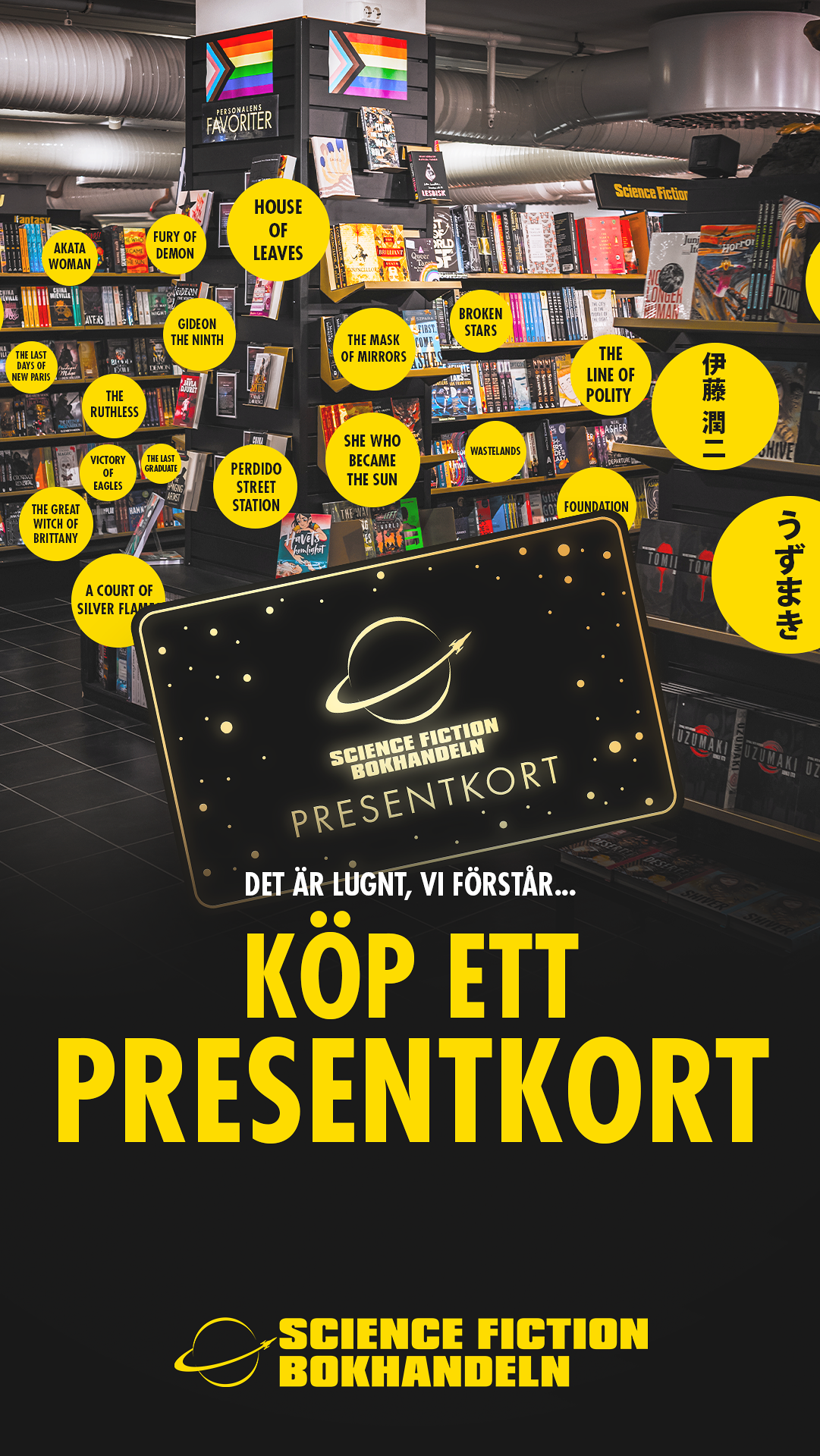 Science Fiction Bokhandeln Facebook ad