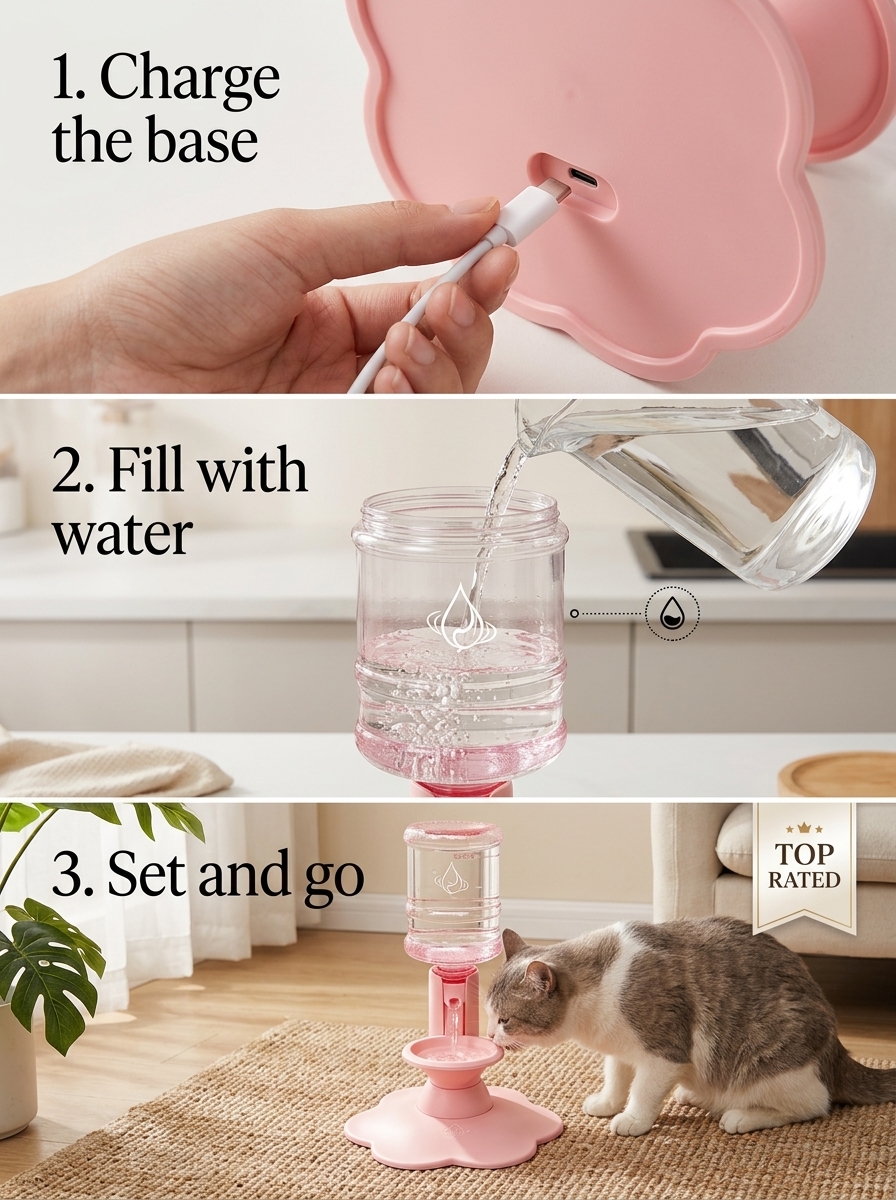 Dodoradoya Facebook ad: Automatic Cat Water Fountain