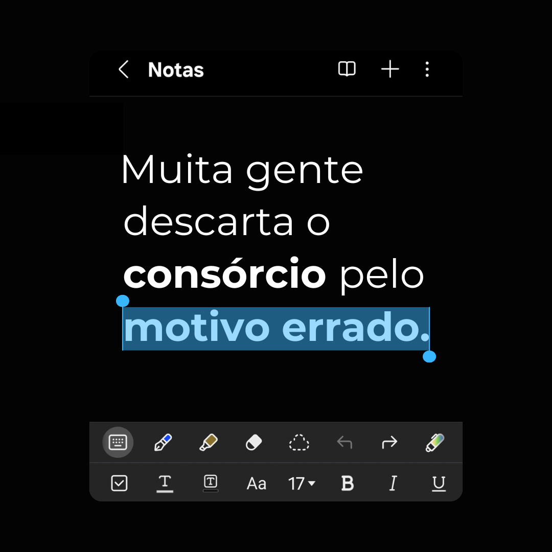 Elite Consórcios Porto Seguro Facebook ad: A maioria das pessoas descarta o consórcio sem…