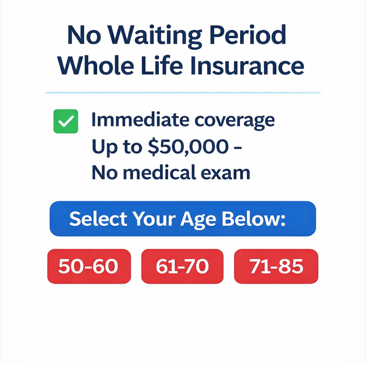 Senior Burial Coverage Facebook ad