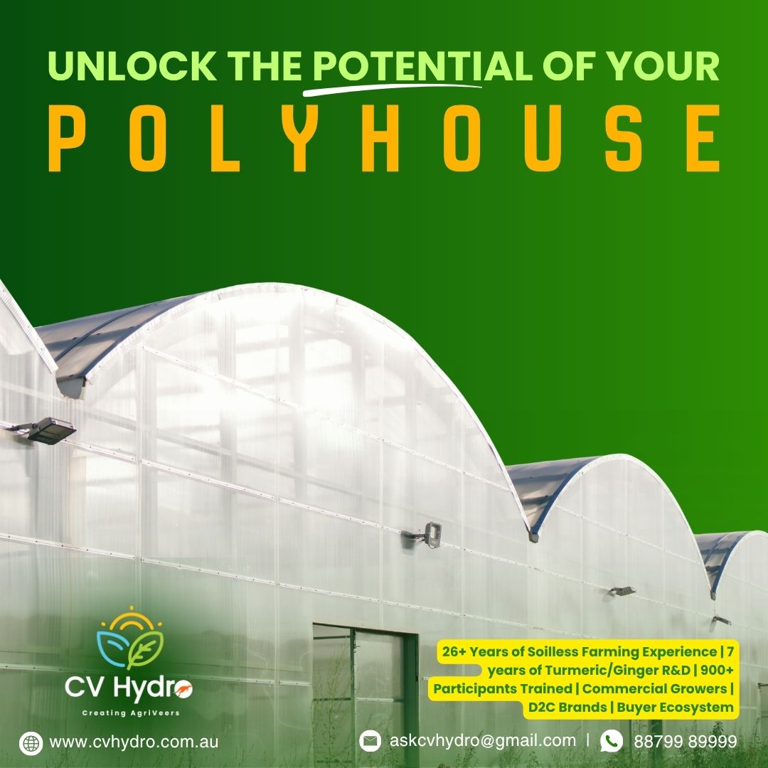CV Hydro Global Facebook ad: Your Polyhouse Was Built to Produce.