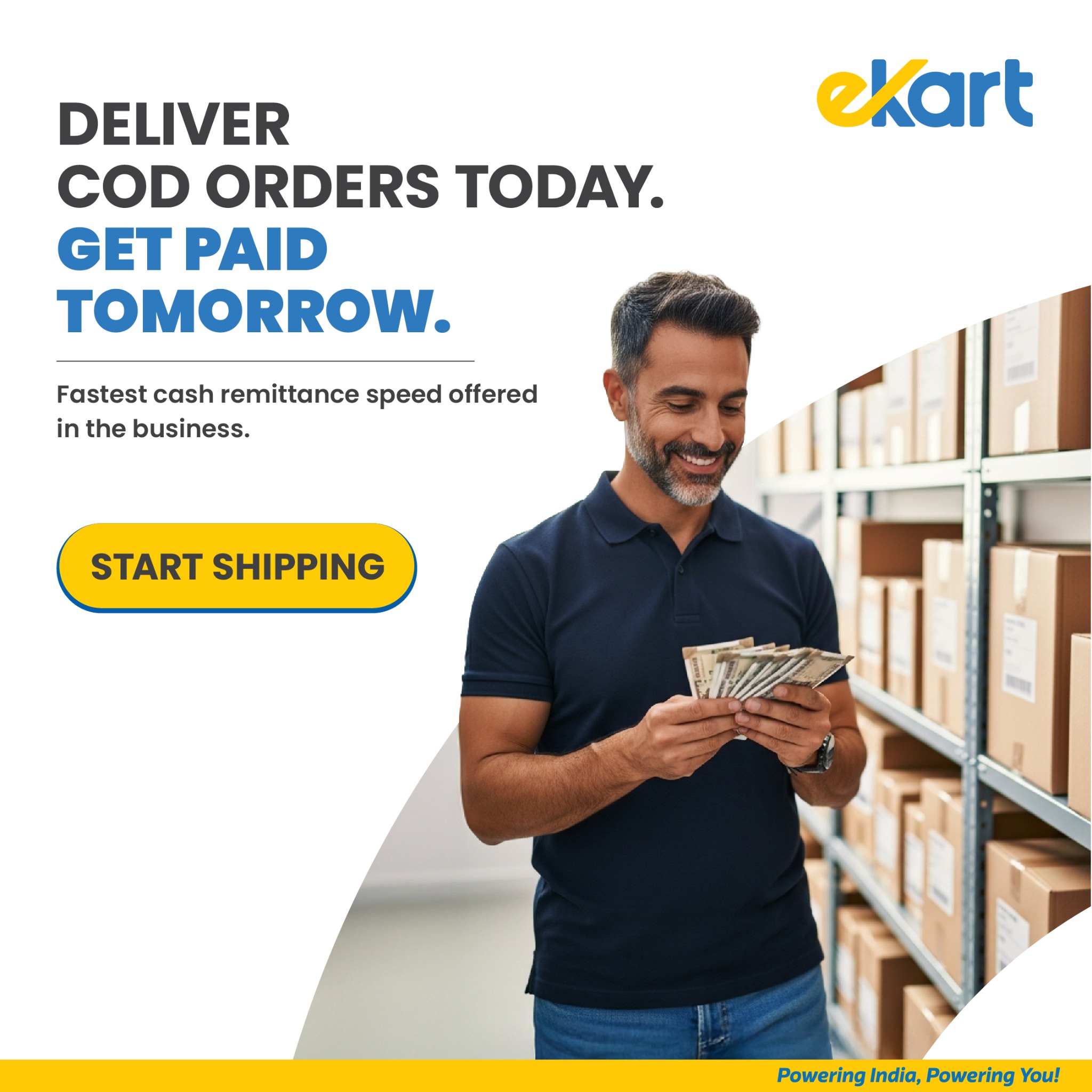 Ekart Logistics Facebook ad from May 3, 2026