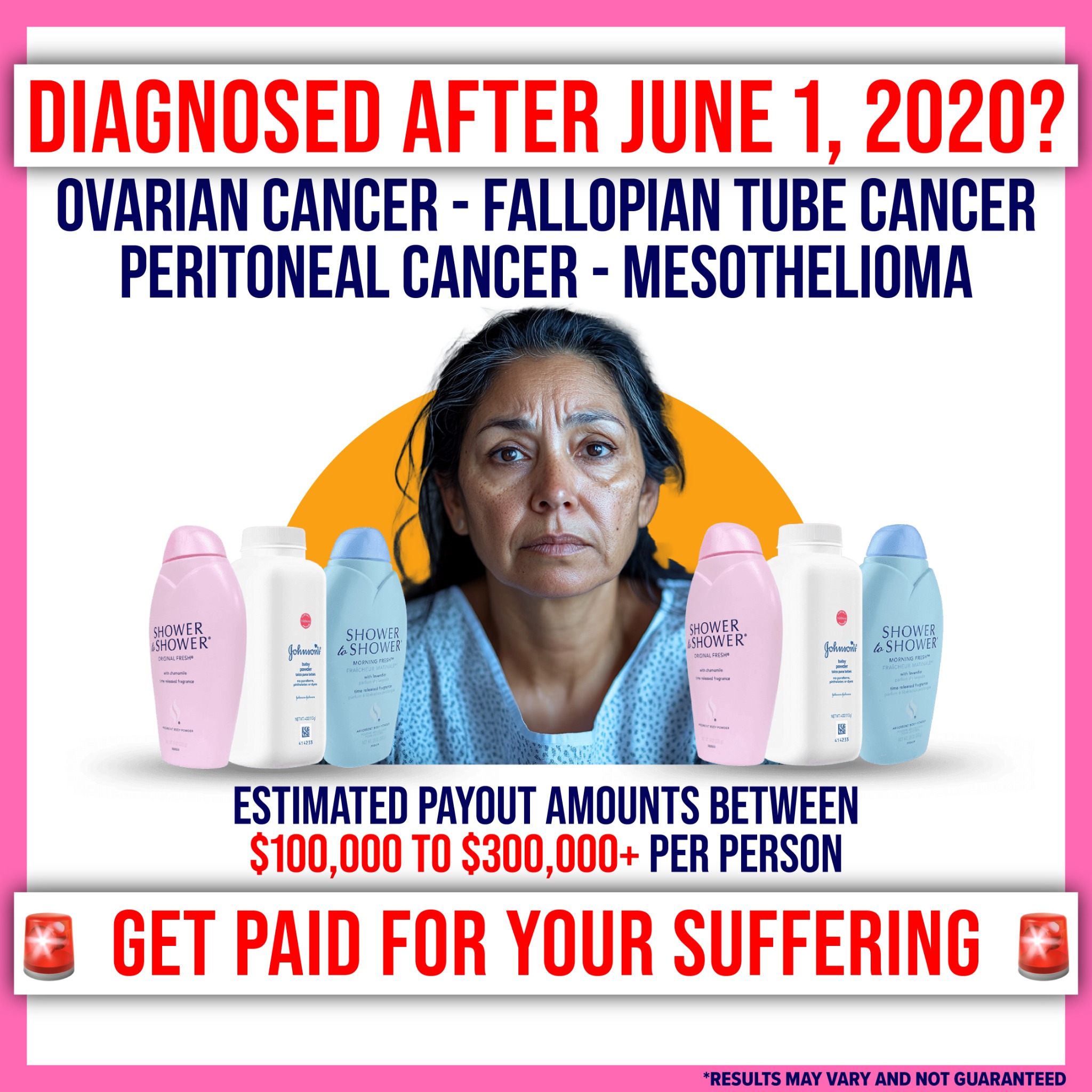 Female Cancer Claims Facebook ad from Mar 30, 2026