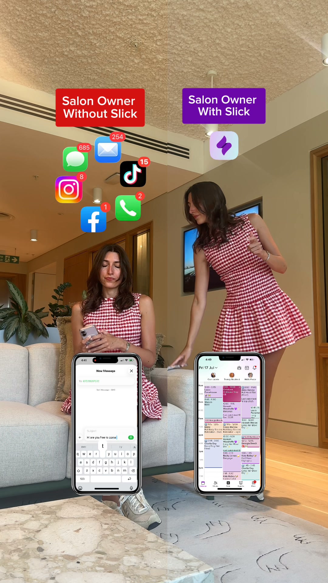 Slick Facebook ad: Slick Salon Software