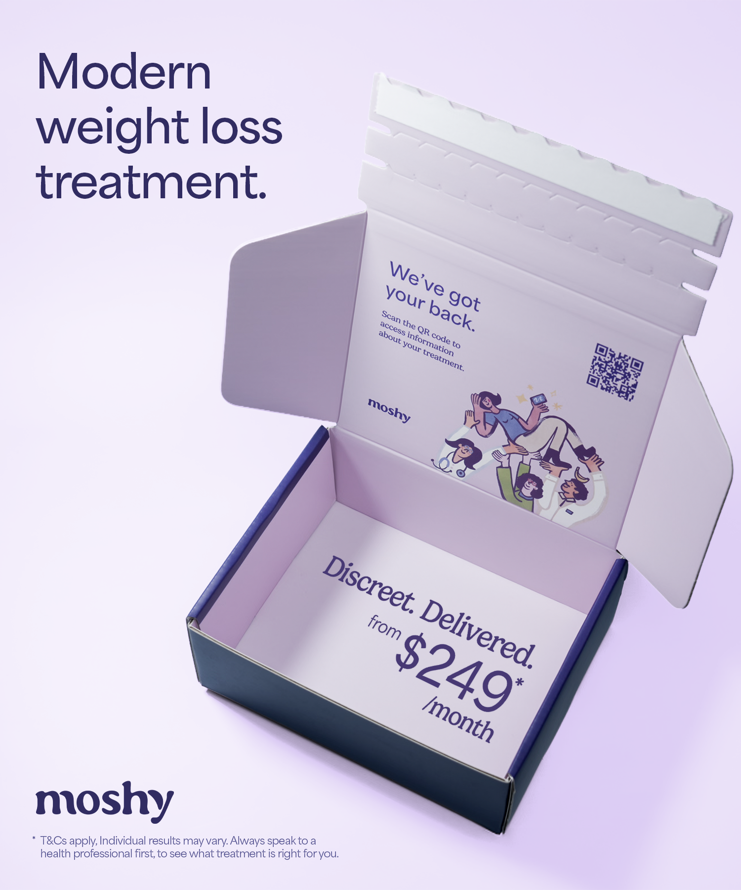 Moshy Facebook ad