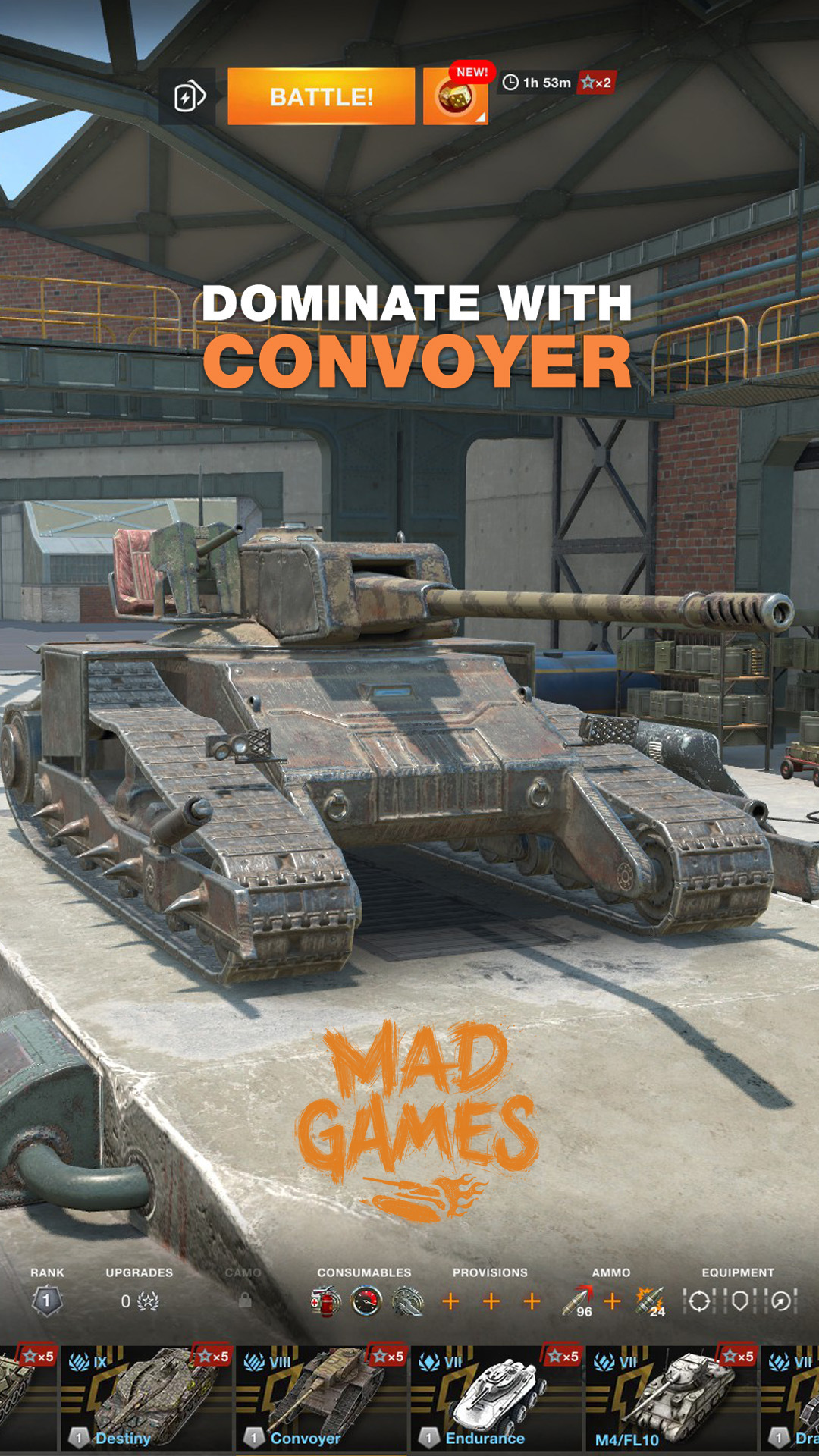 World of Tanks Blitz Facebook ad