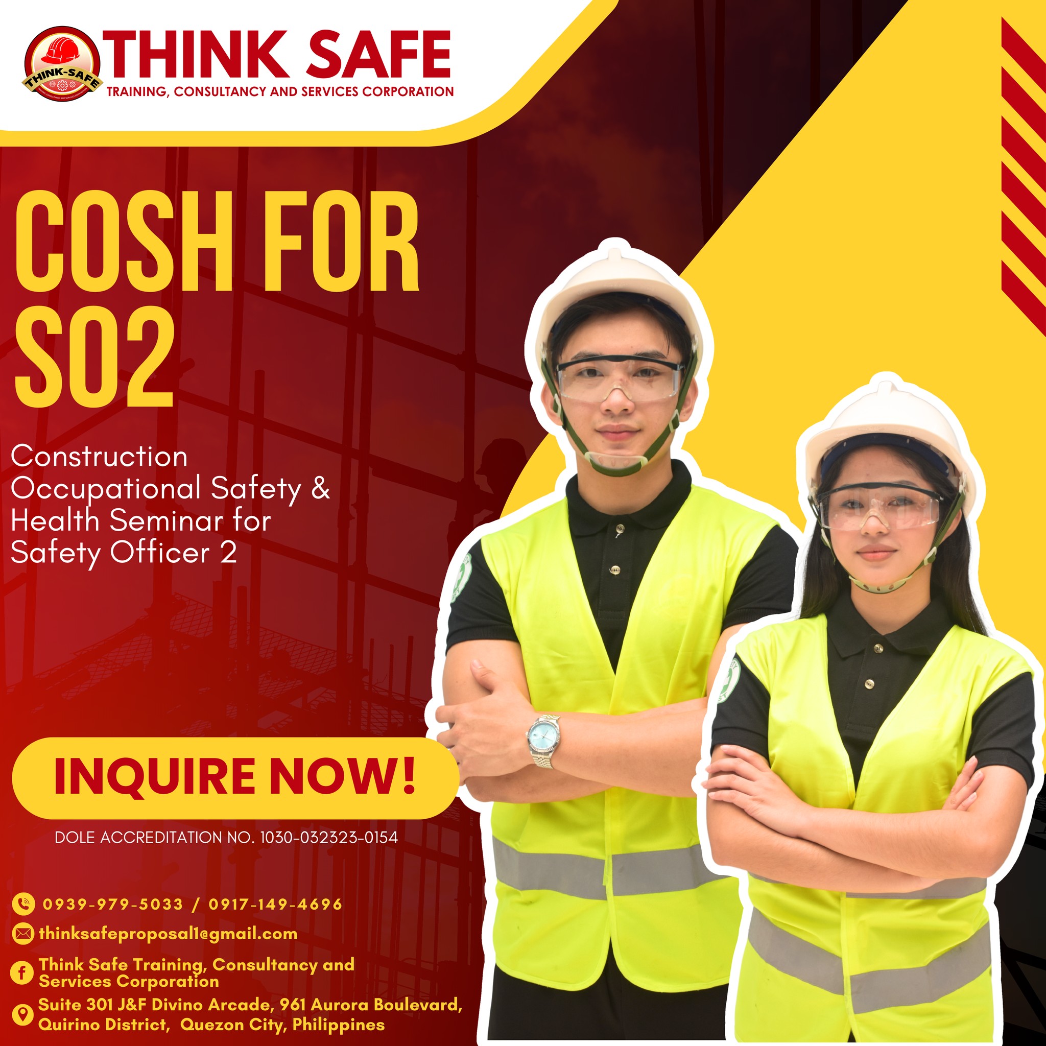 Think Safe Training, Consultancy and Services Corp. Facebook ad: 𝐇𝐚𝐧𝐝𝐚 𝐤𝐚 𝐧𝐚 𝐛𝐚𝐧𝐠 𝐛𝐚𝐠𝐮𝐡𝐢𝐧 𝐚𝐧𝐠…