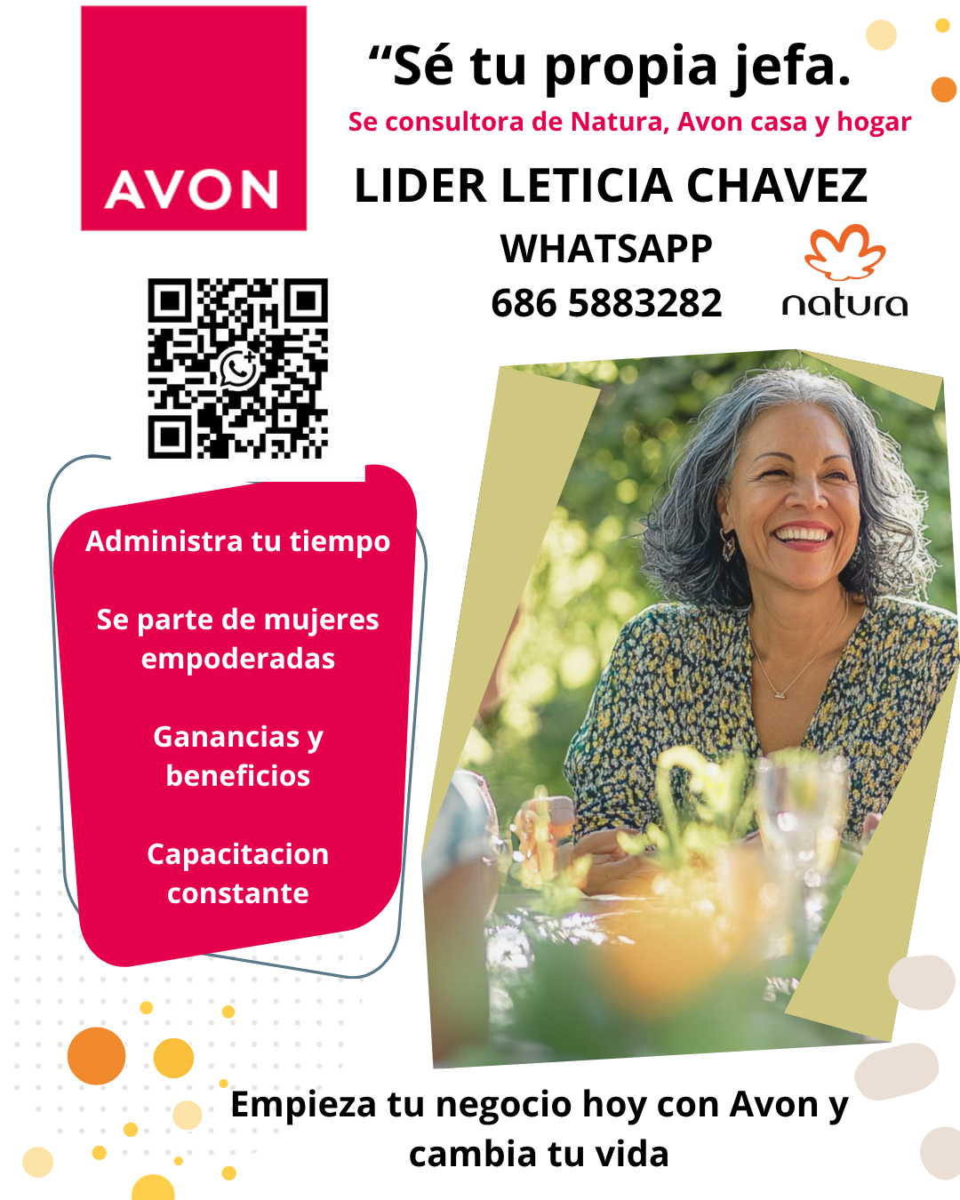 Lider Natura Y Avon Leticia Chavez - Baja California. Facebook ad: INSCRIPCIONES NATURA AVON