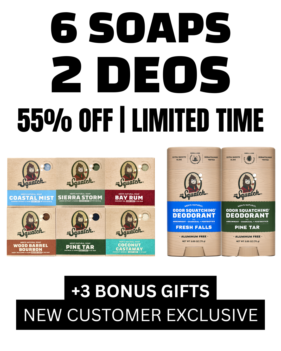 Dr. Squatch Facebook ad