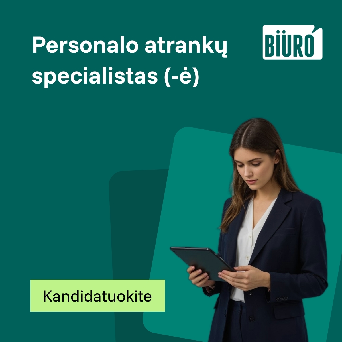 Biuro Facebook ad: Kandidatuokite jau šiandien!