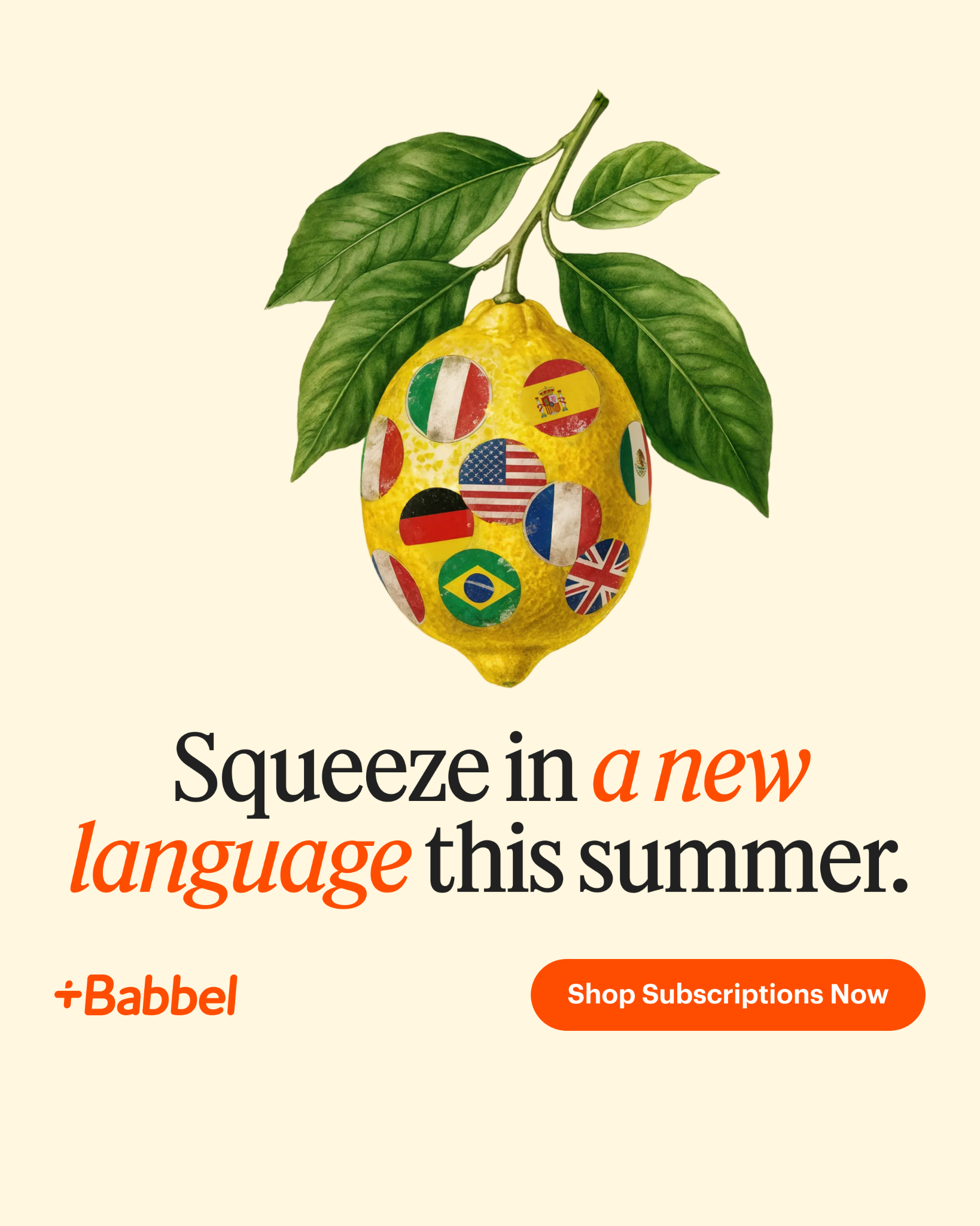 Babbel Facebook ad