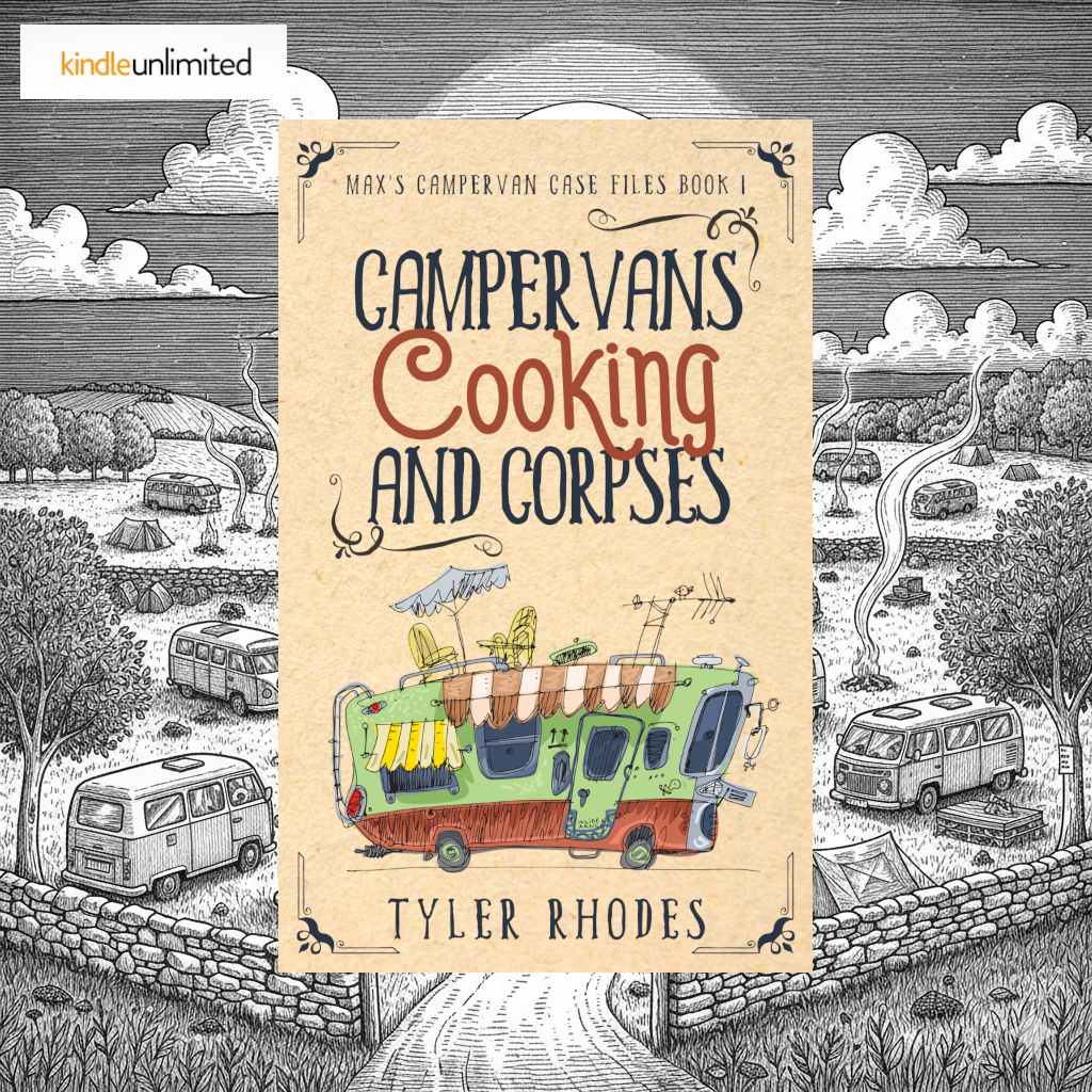 Tyler Rhodes Facebook ad: Thrilling, funny, and a joy to read!