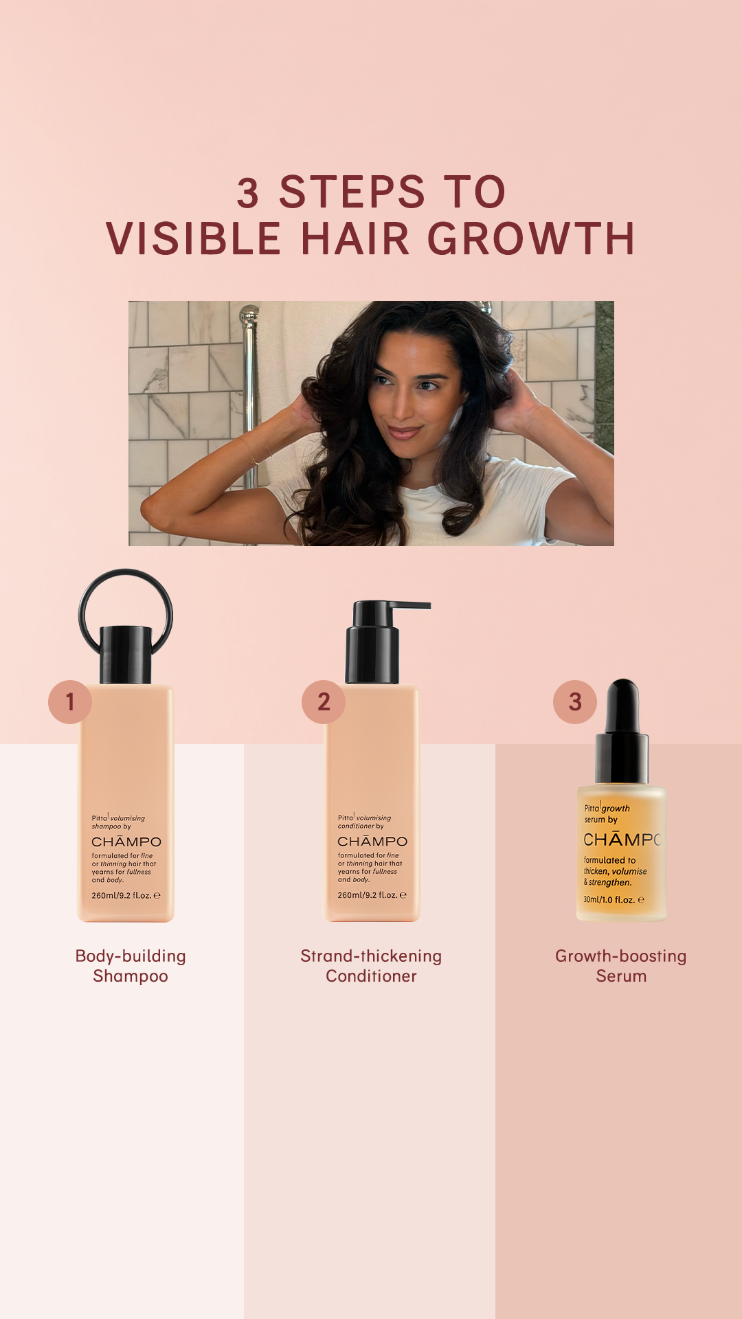 Chāmpo Haircare Facebook ad