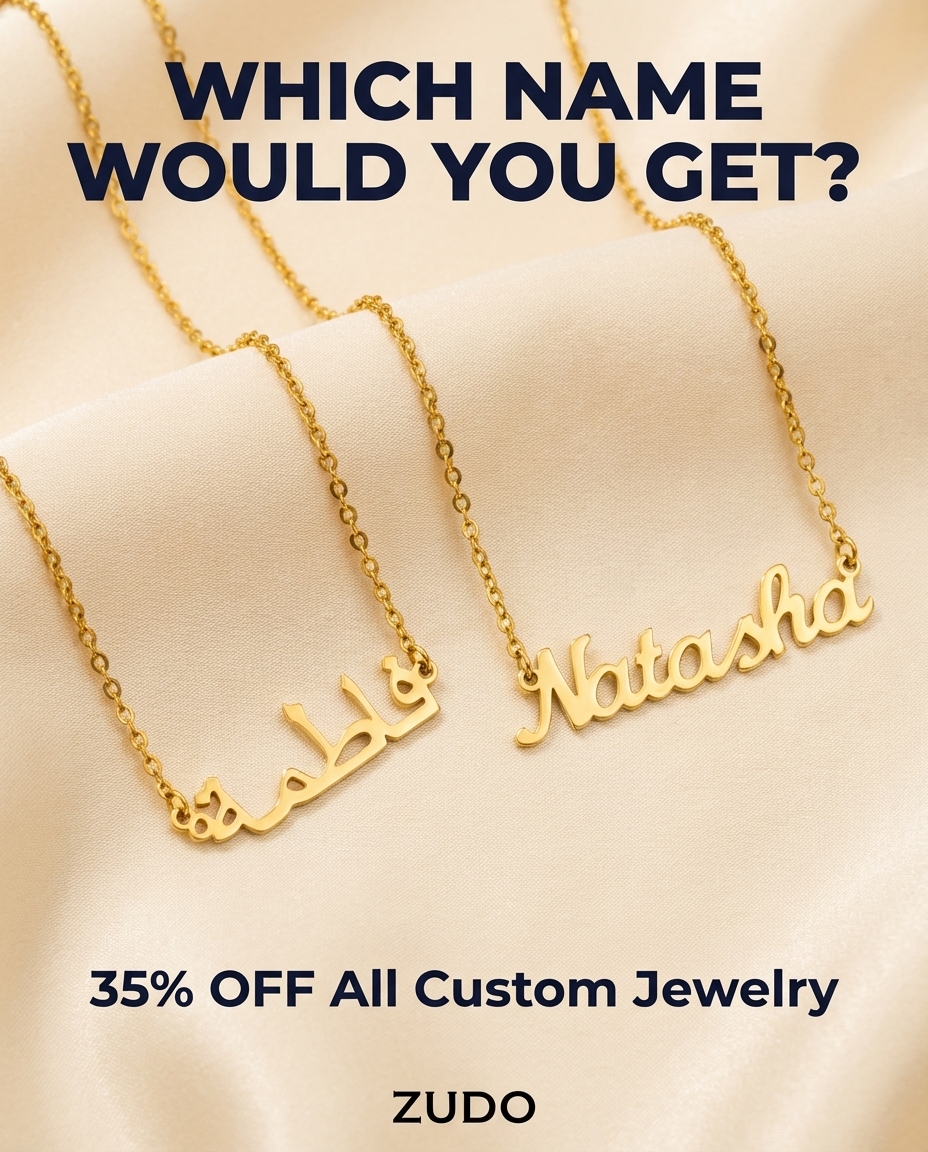 ZUDO Facebook ad: 30% OFF Custom Jewelry | Create Something Unique!
