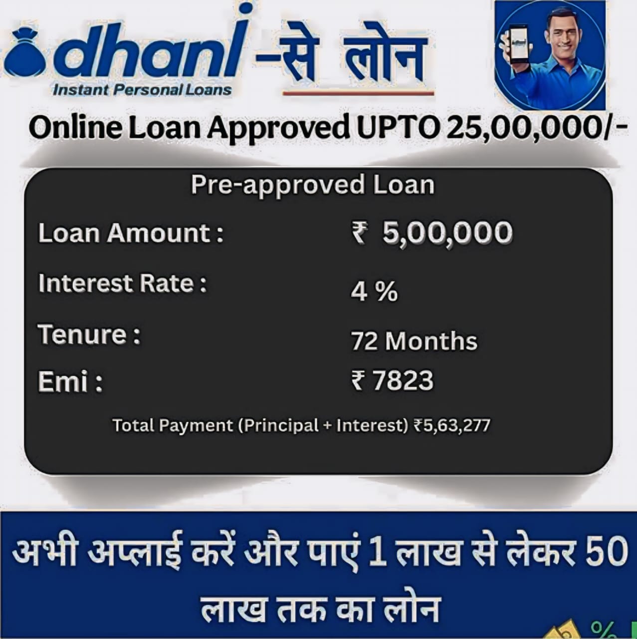 Dhani Bank Loan Facebook ad