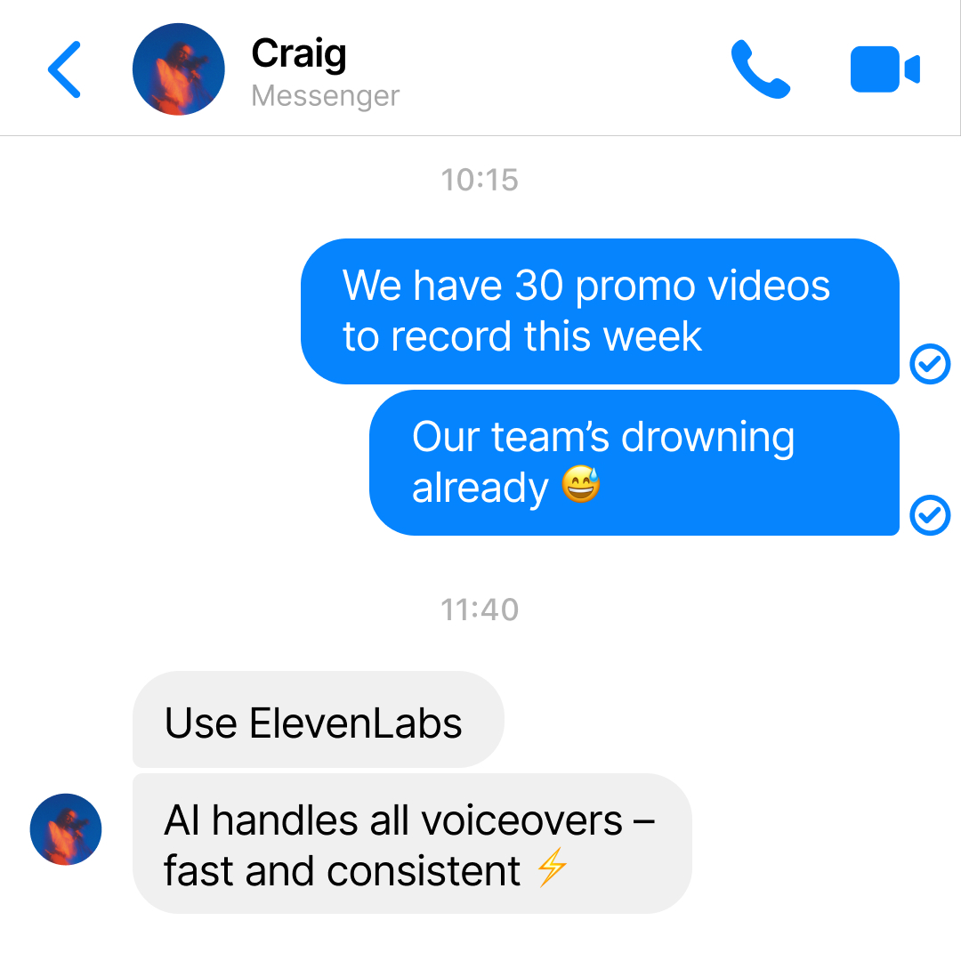 ElevenLabs Facebook ad