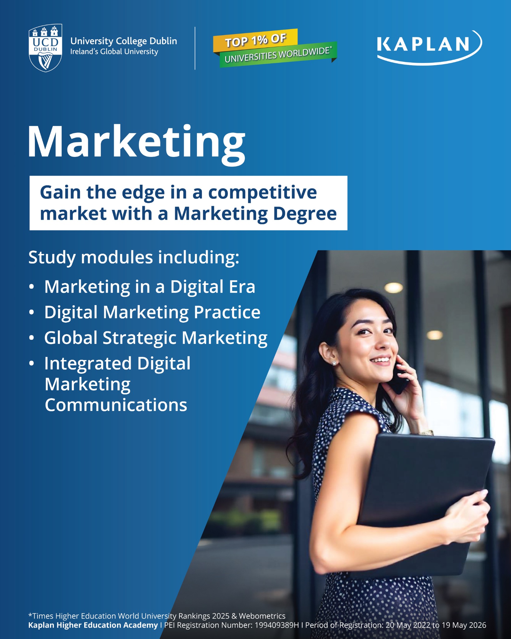 Kaplan Singapore Facebook ad