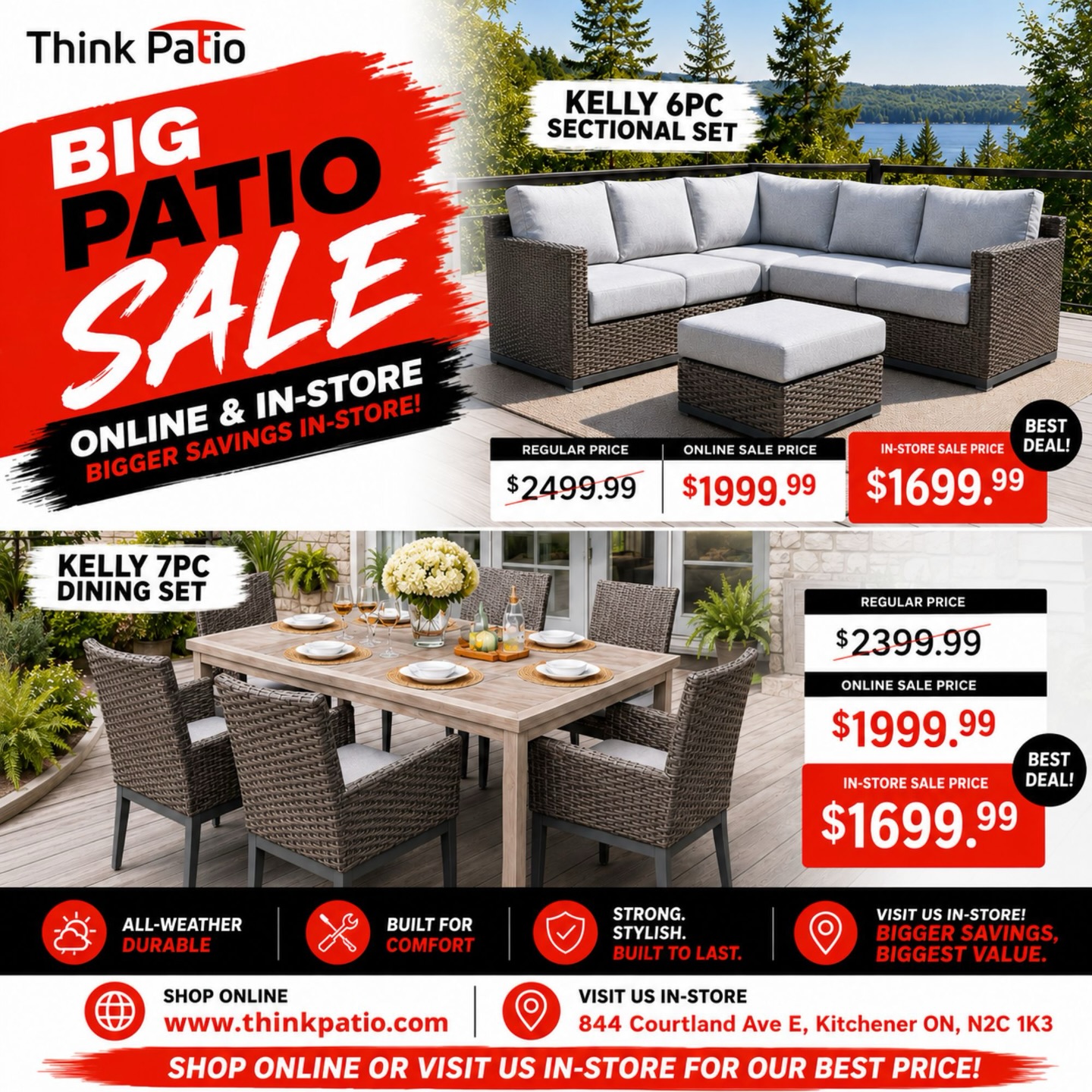 Think Patio Facebook ad