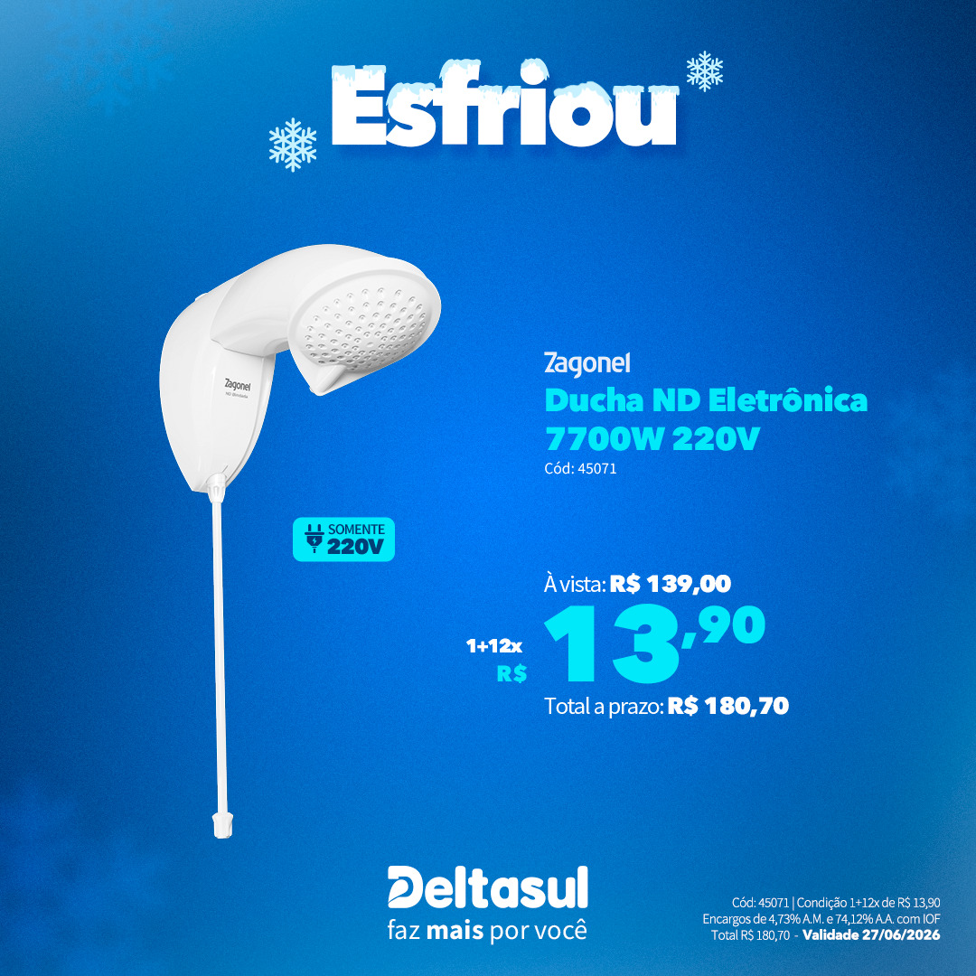 Lojas Deltasul Facebook ad: ESFRIOU, né?