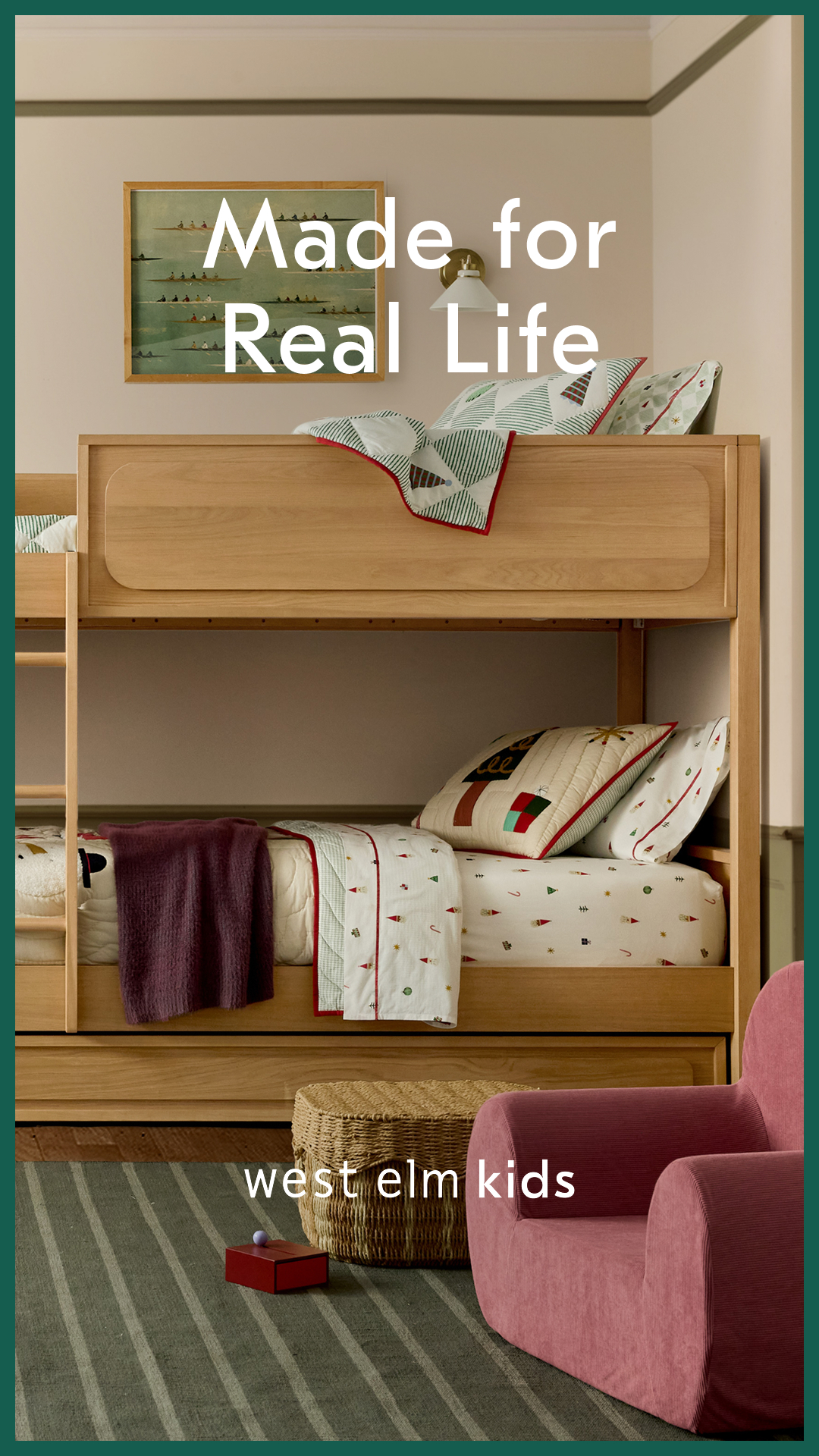 West Elm Kids Facebook ad: Shop Bedroom Furniture