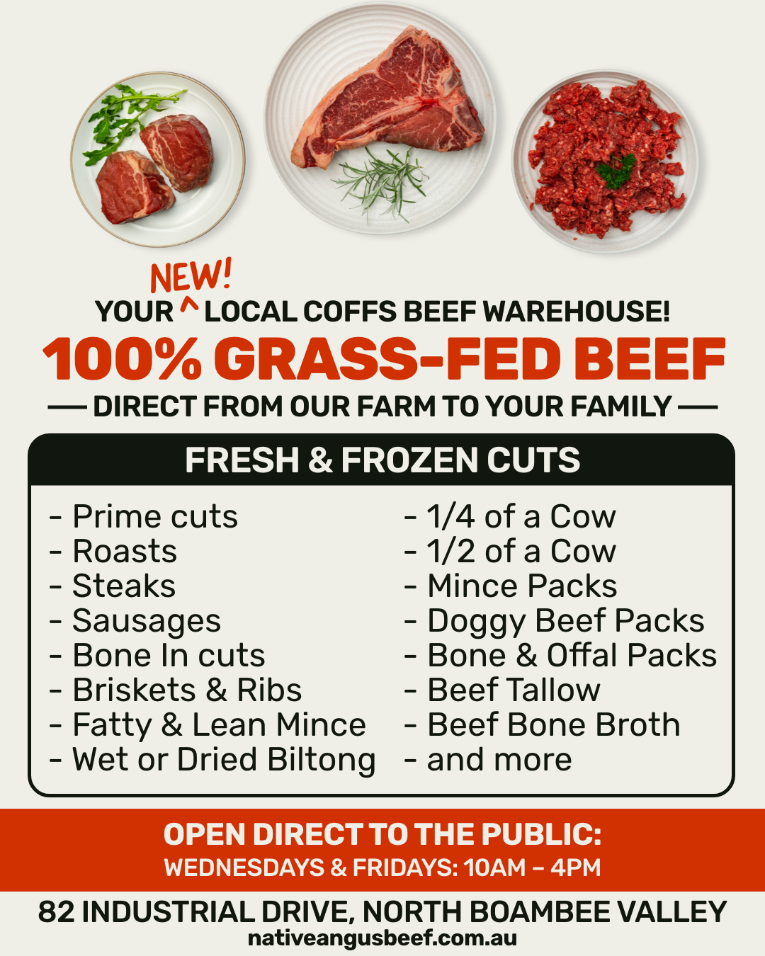 Native Angus Beef Facebook ad