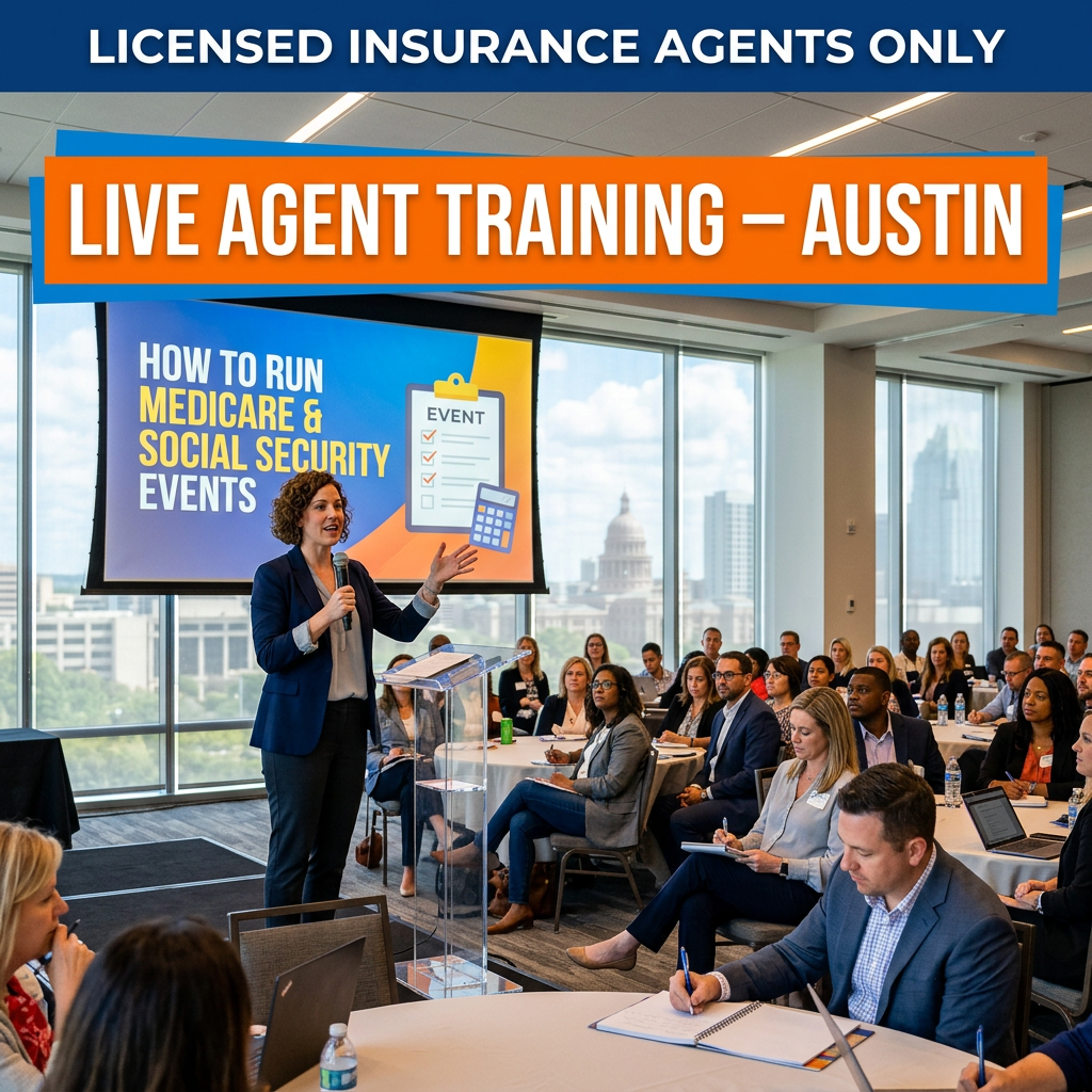 TopFlight Insurance Solutions LLC Facebook ad: Austin TX Agents: Learn How to Turn Educational Events…