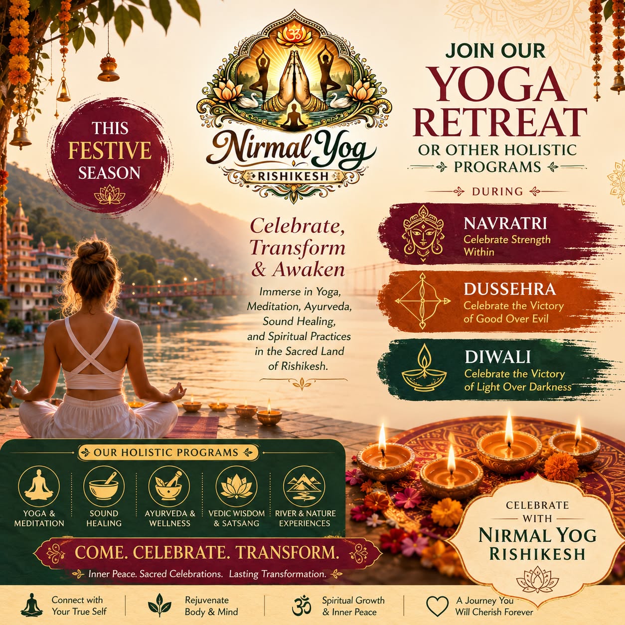 Nirmal Yog Rishikesh by The Ganges Facebook ad: Nirmal Yog Rishikesh
