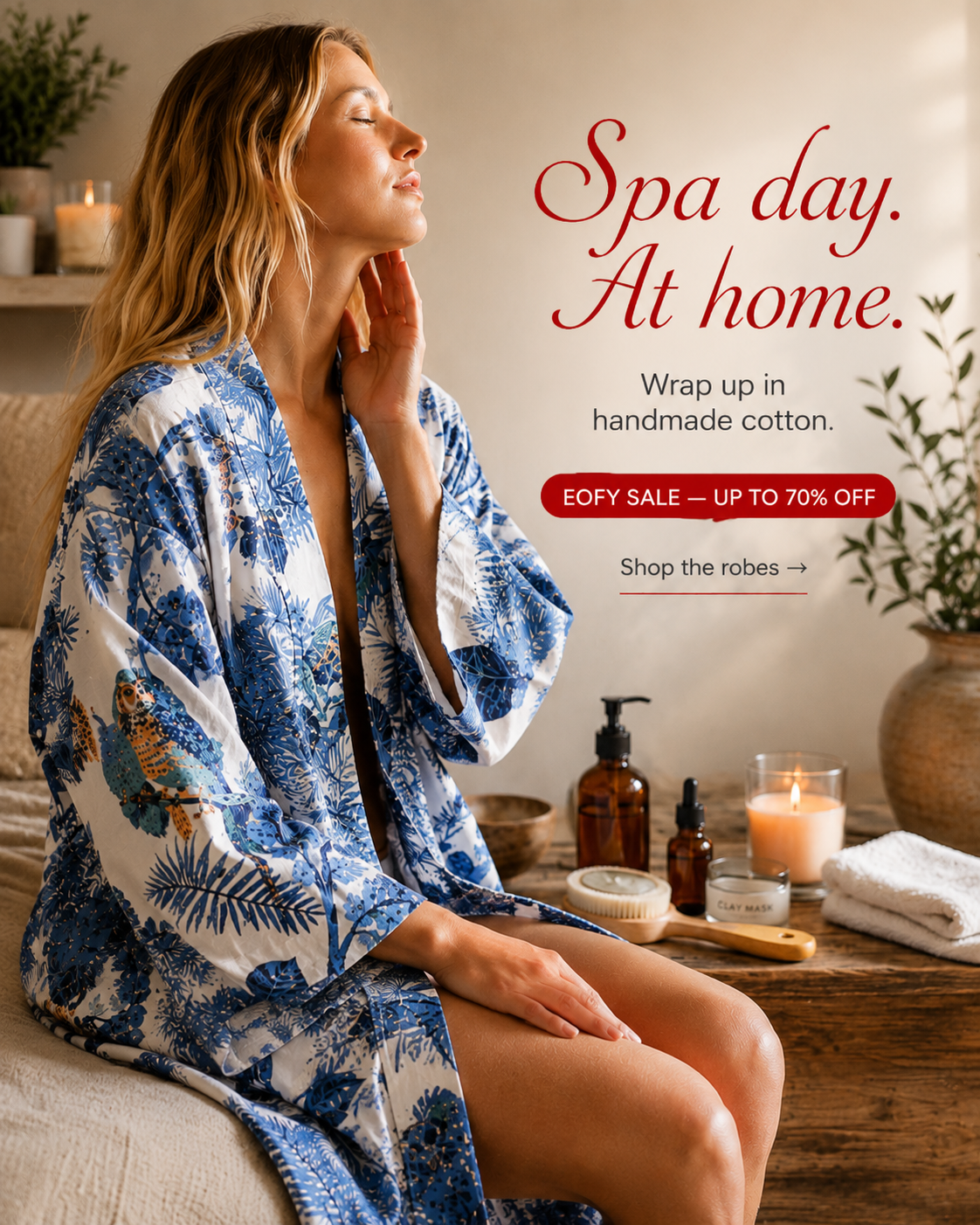 Linen Connections Facebook ad