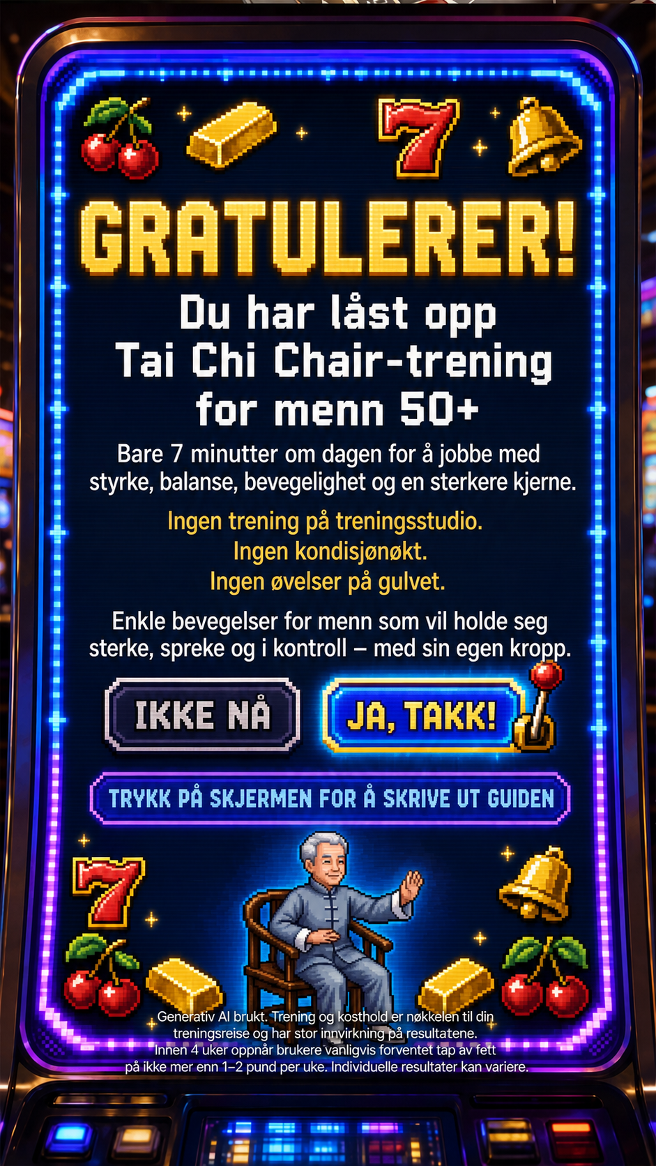 Mike's Strength Challenge Facebook ad