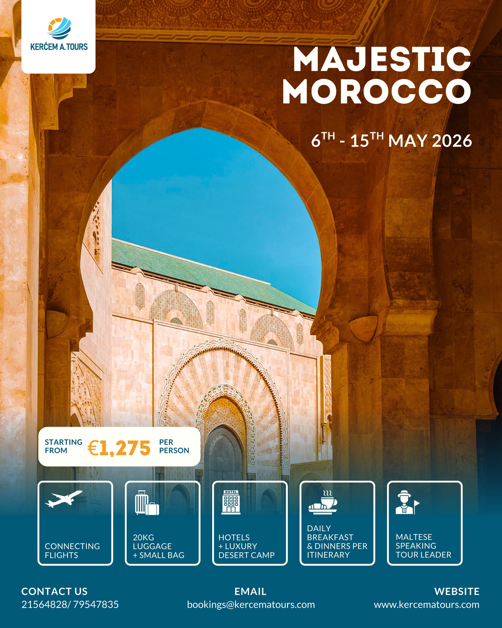 Kercem A' Tours Facebook ad: Majestic Morocco