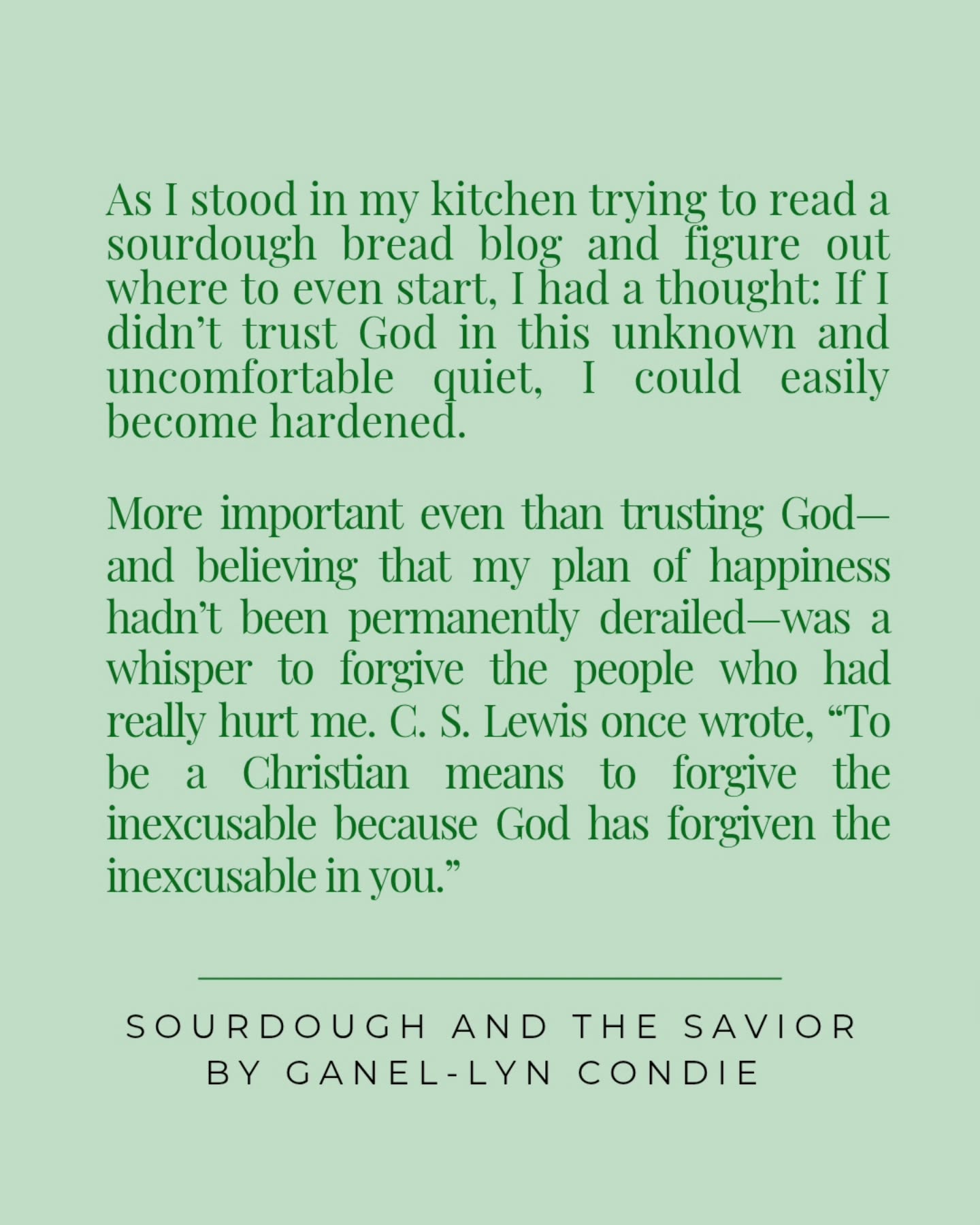 ganellyn Facebook ad: I wrote this in SOURDOUGH AND THE SAVIOR.