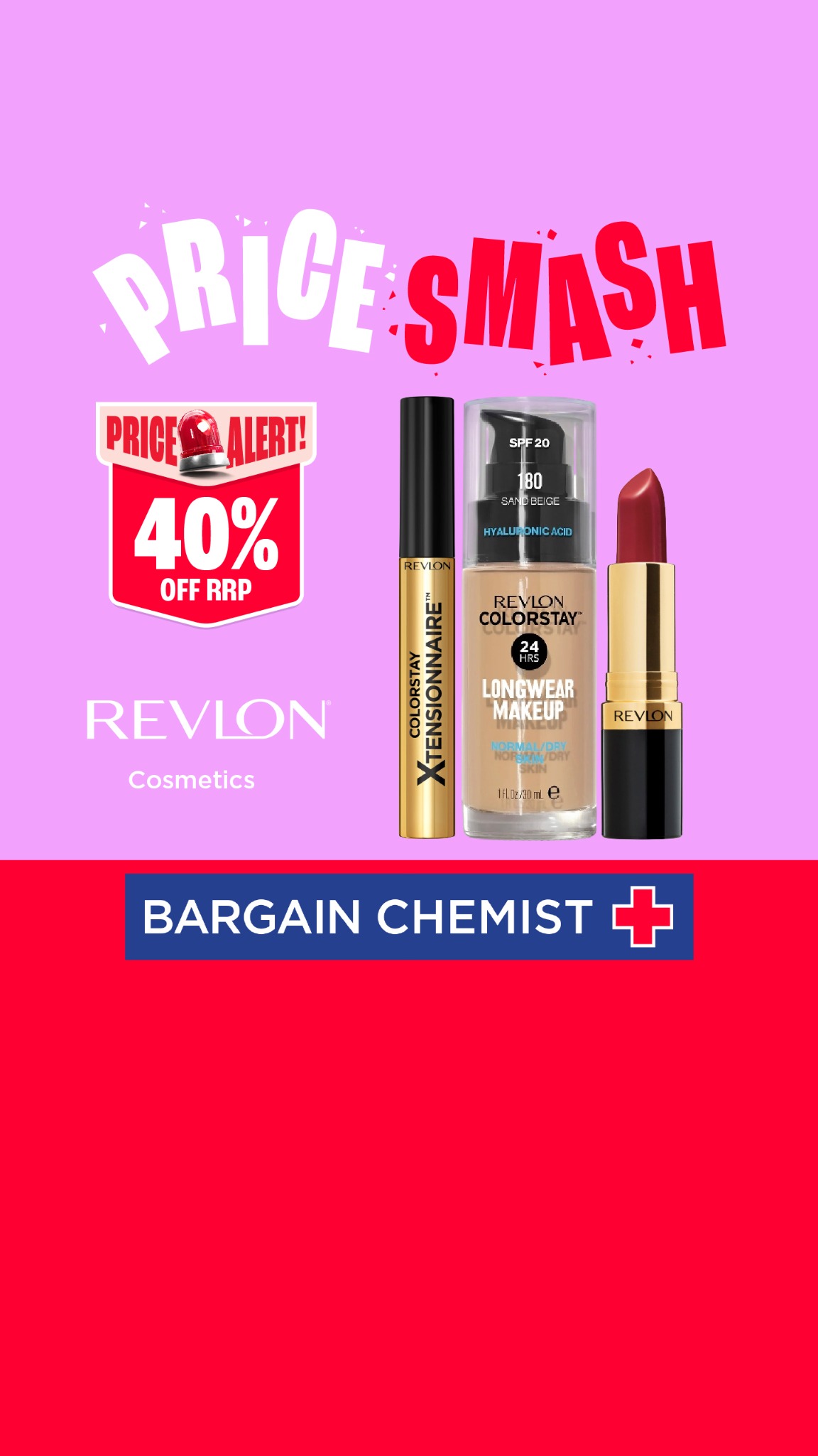 Bargain Chemist Facebook ad from Aug 6, 2026
