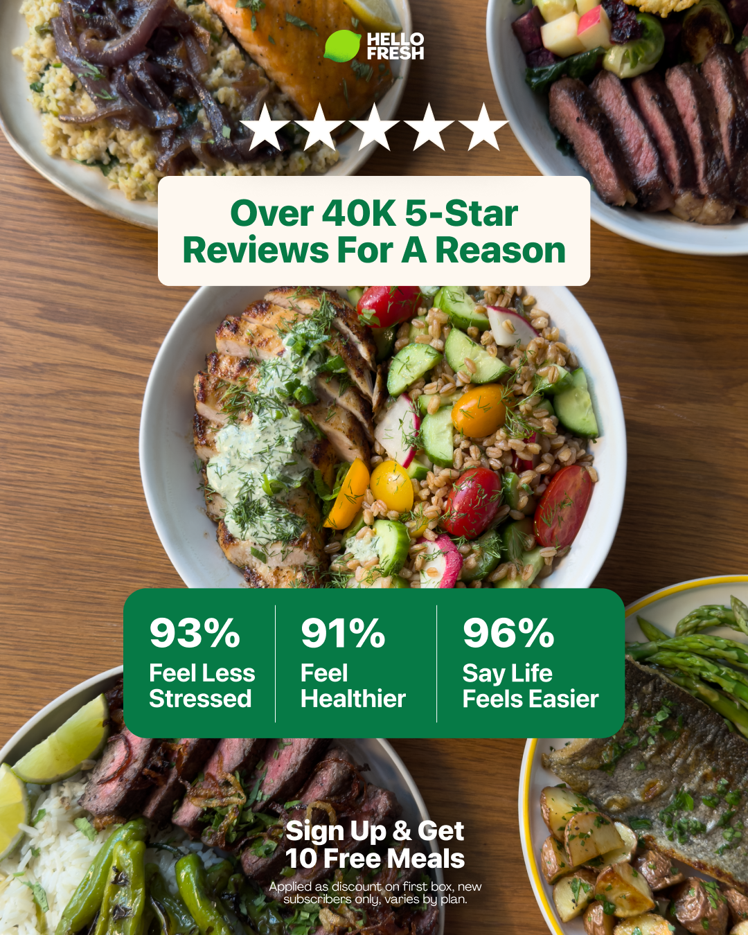 HelloFresh Facebook ad
