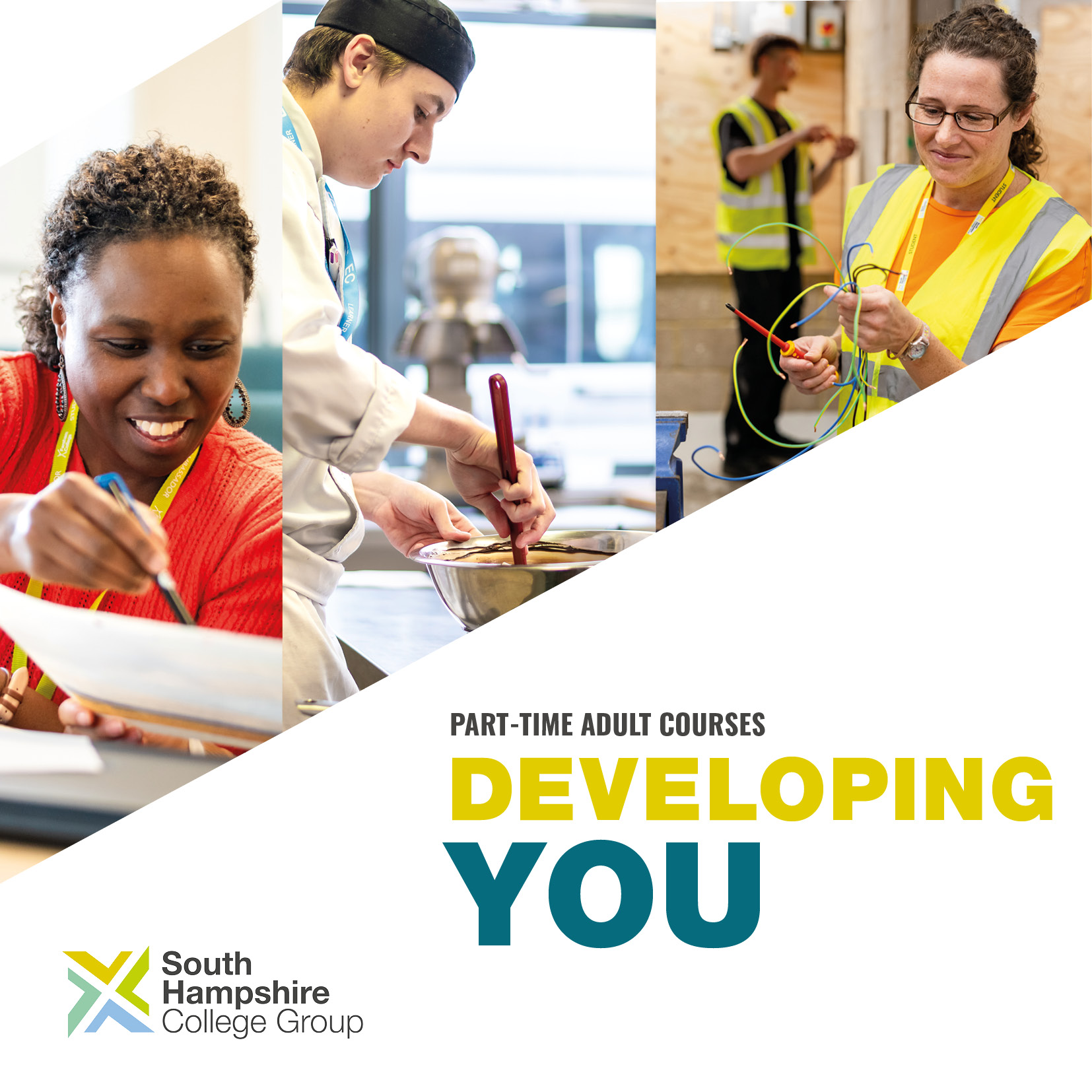 South Hampshire College Group Facebook ad: Explore part-time courses