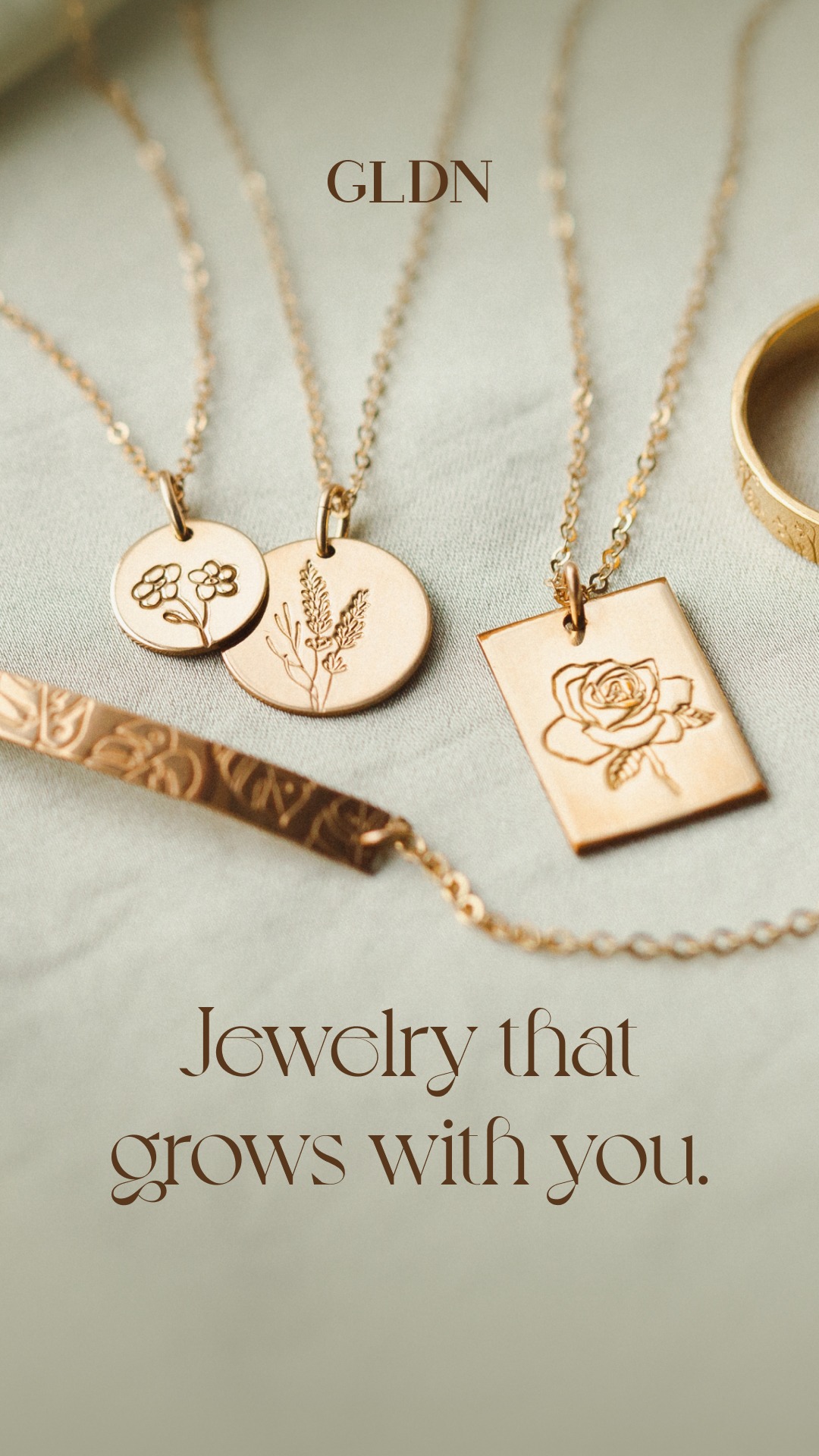 GLDN - Personal, Handmade Jewelry Facebook ad