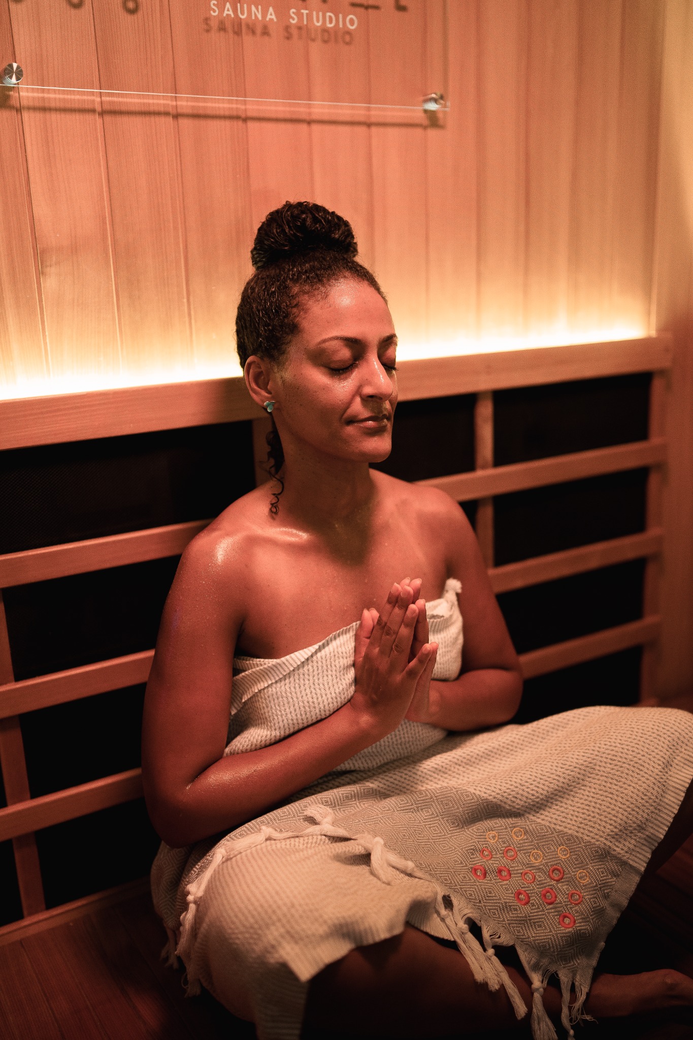 Perspire Sauna Studio Heritage Harbour Facebook ad: Reserve Your Private Sauna