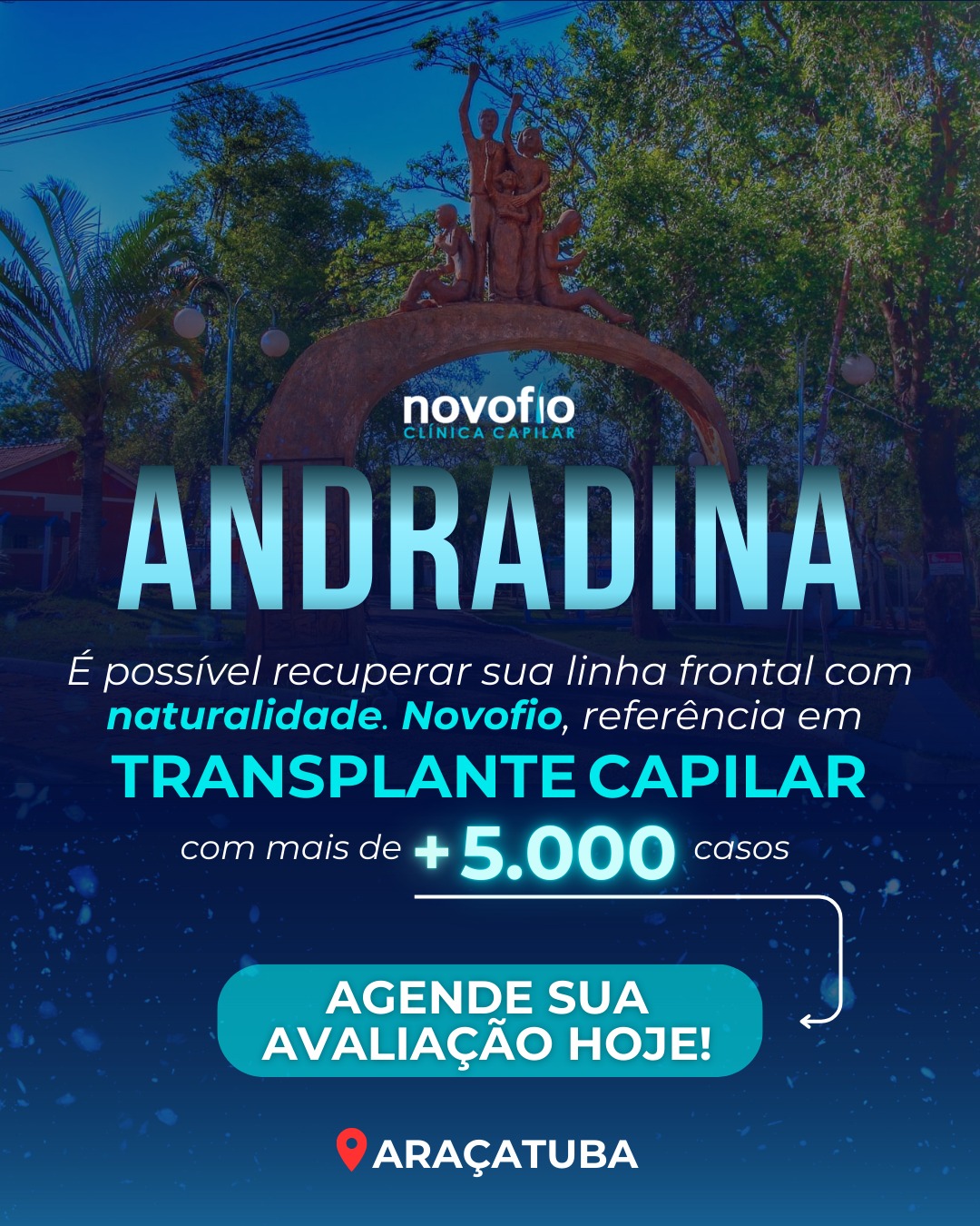Novofio Araçatuba Clínica Capilar Facebook ad