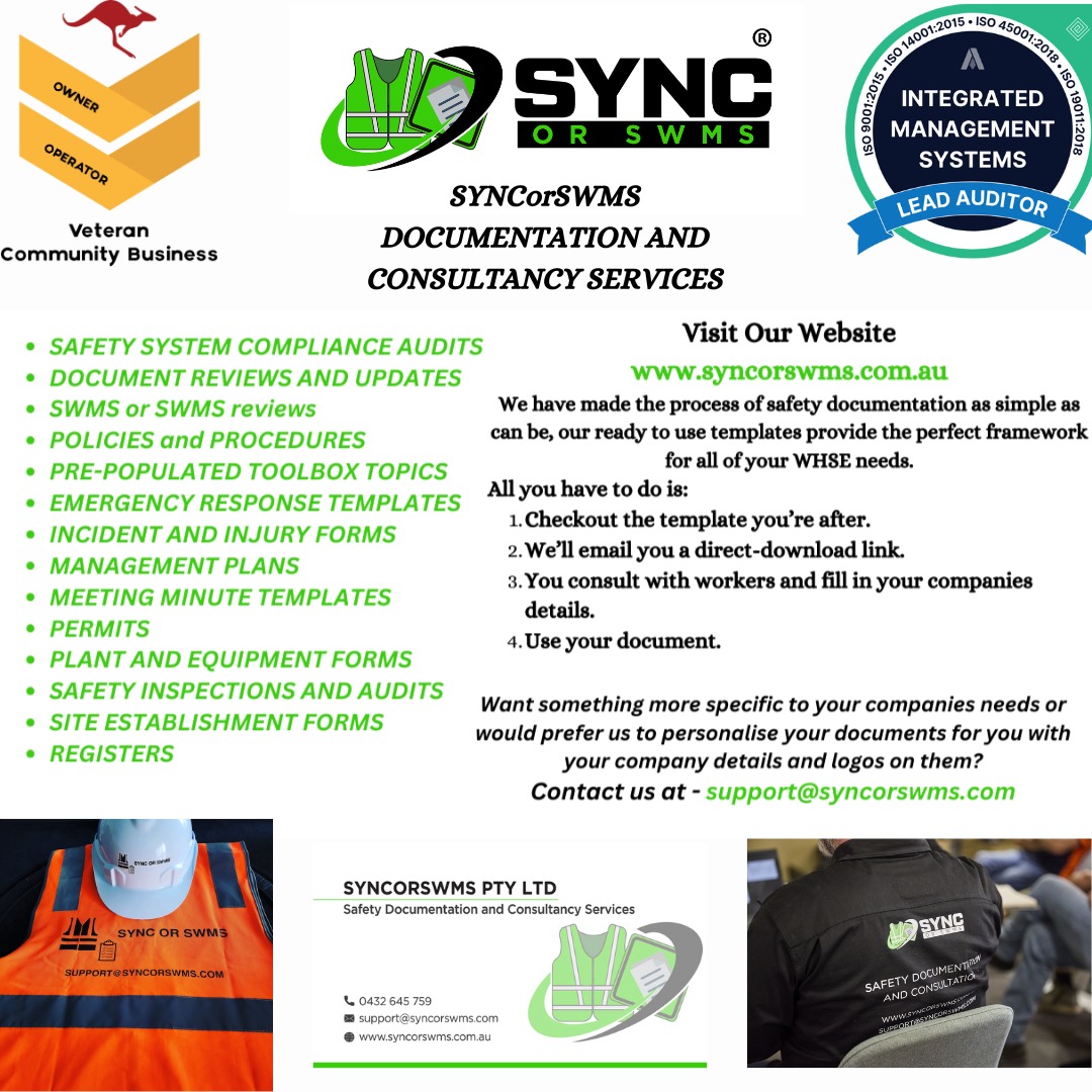 Syncorswms Facebook ad: Sync or SWMS: Premier Source for SWMS & Construction…